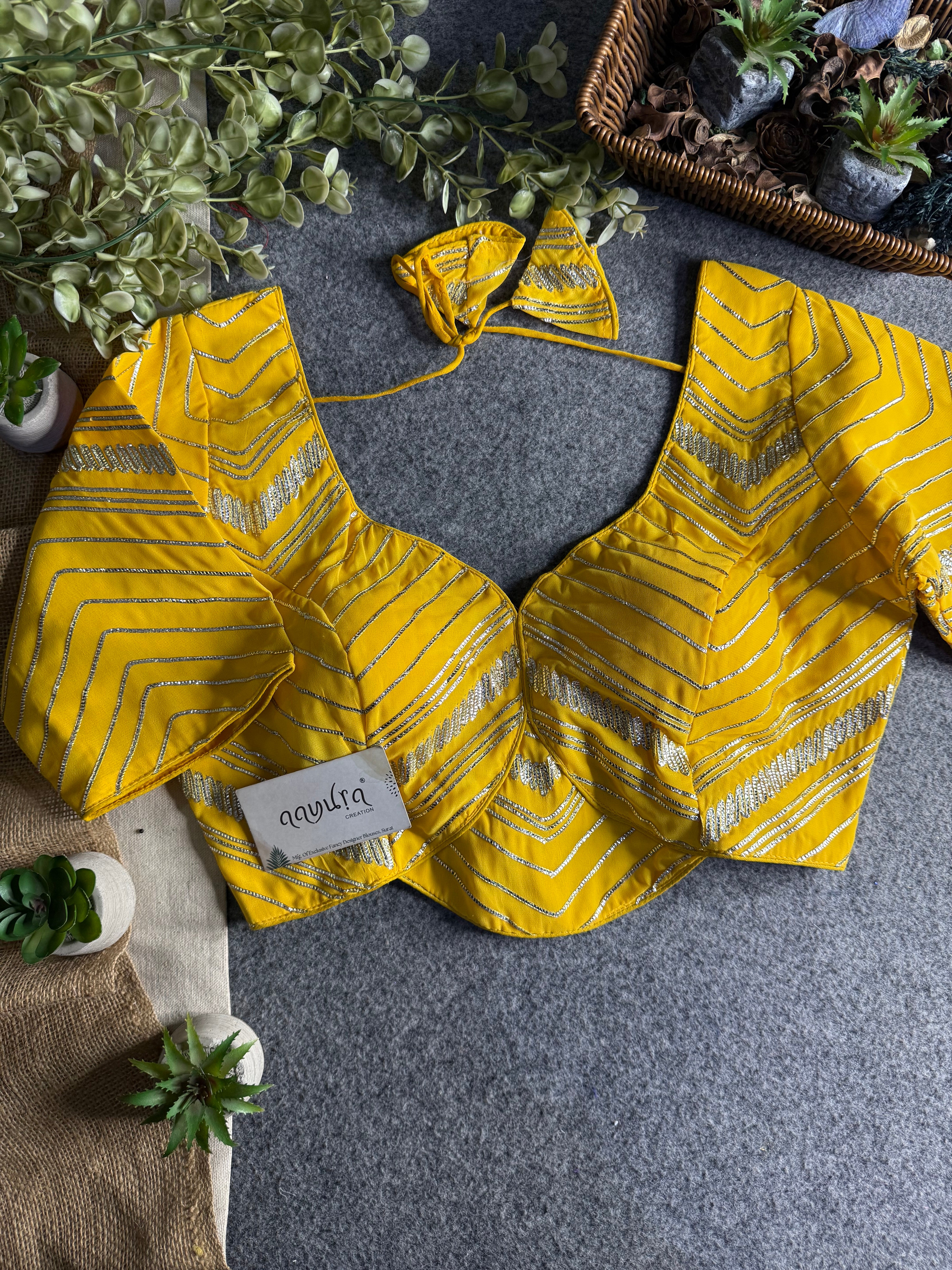 Royal Georgette Gota Patti Blouse