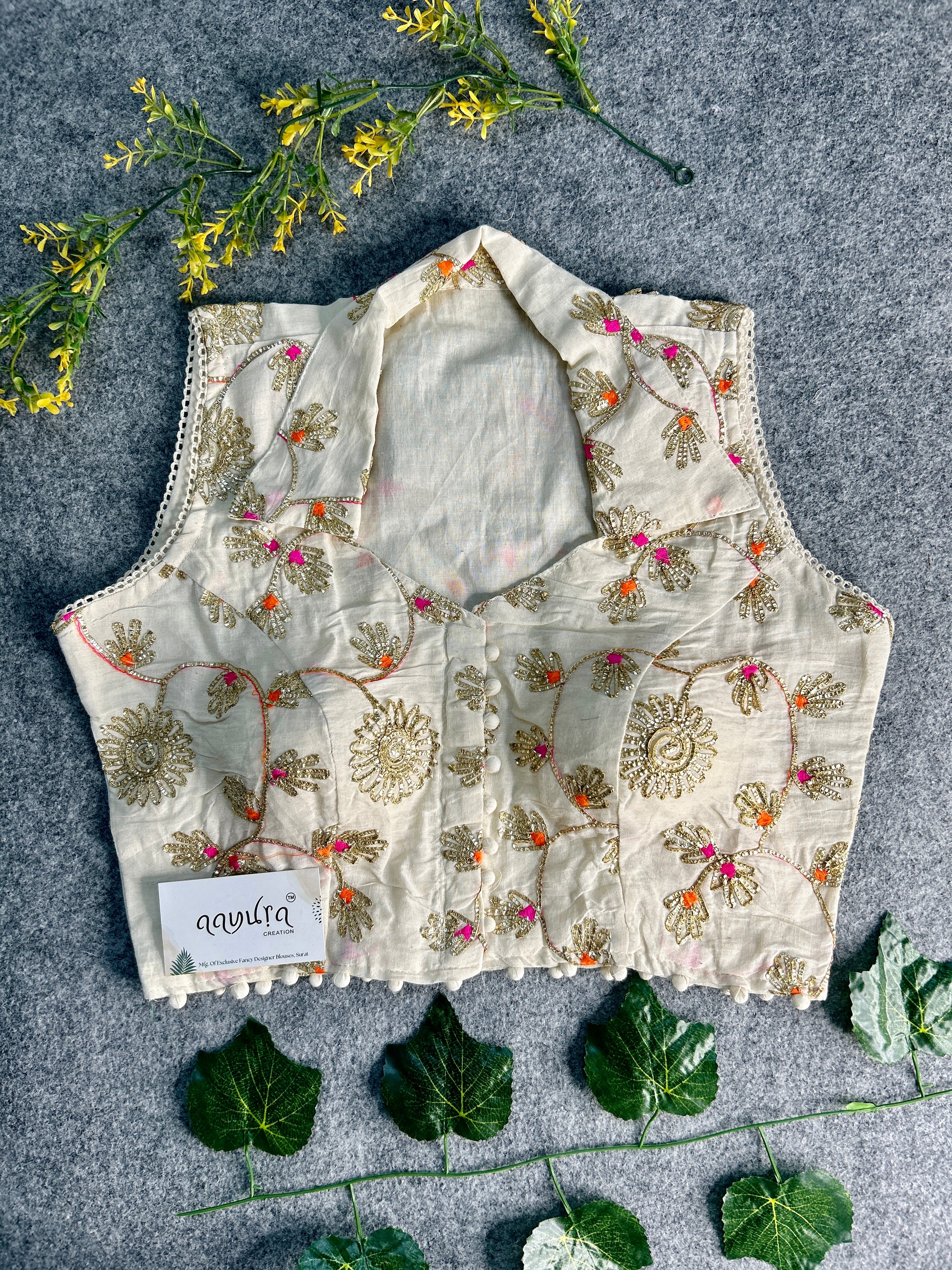 Coller Khadi Blouse