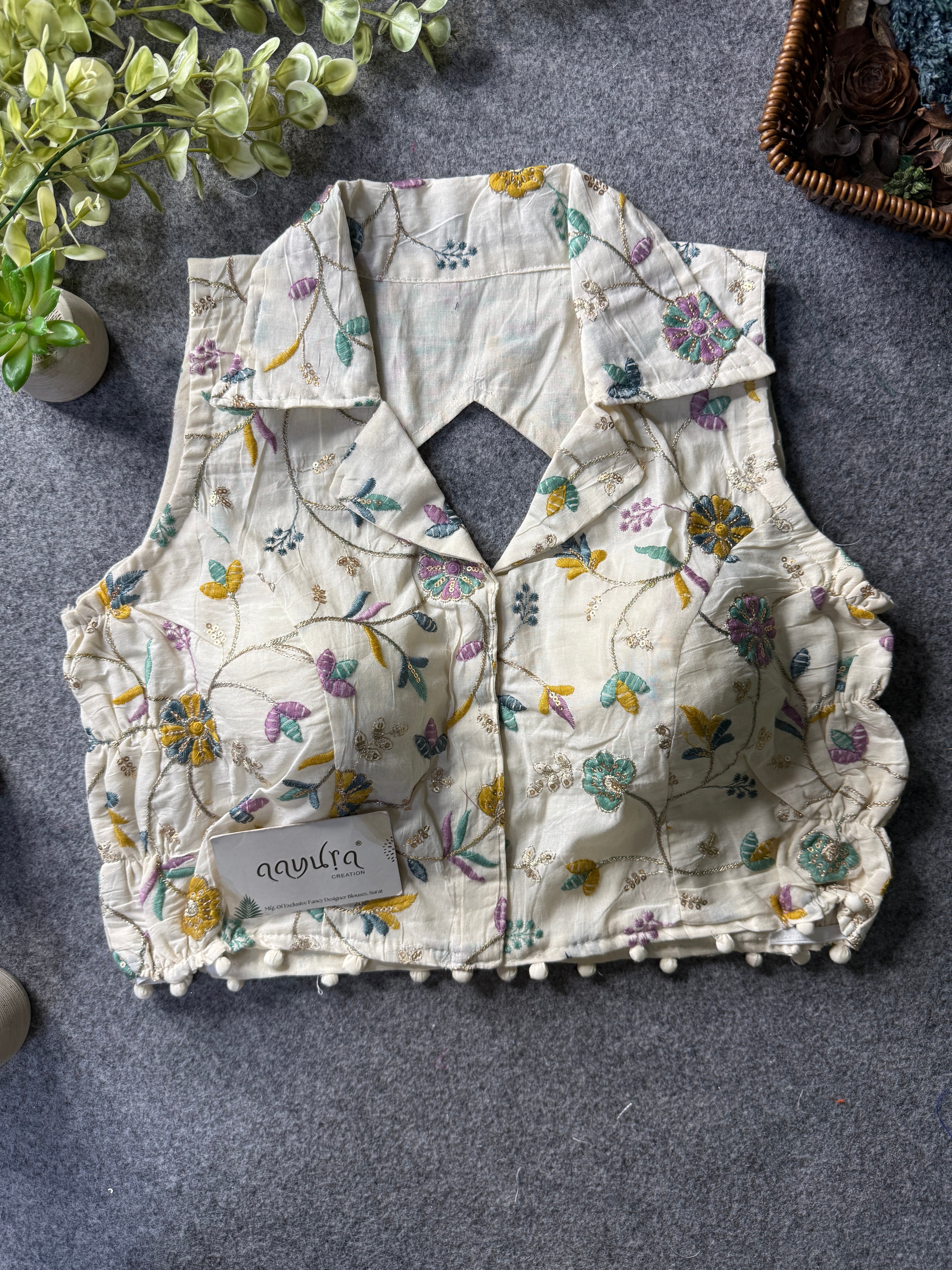 Khadi Stretchable Blouse