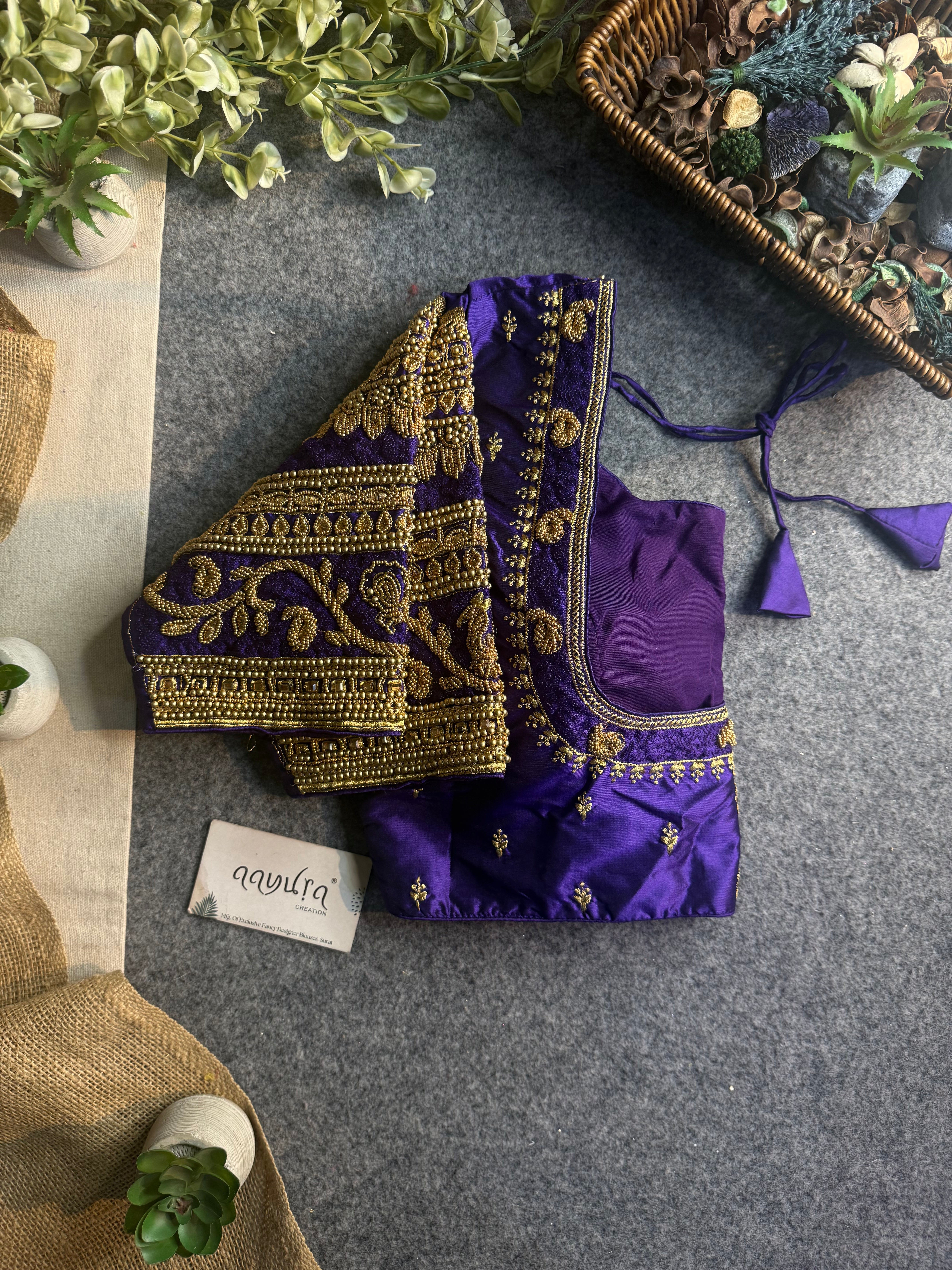 Rajwada Aari Jari Silk Blouse