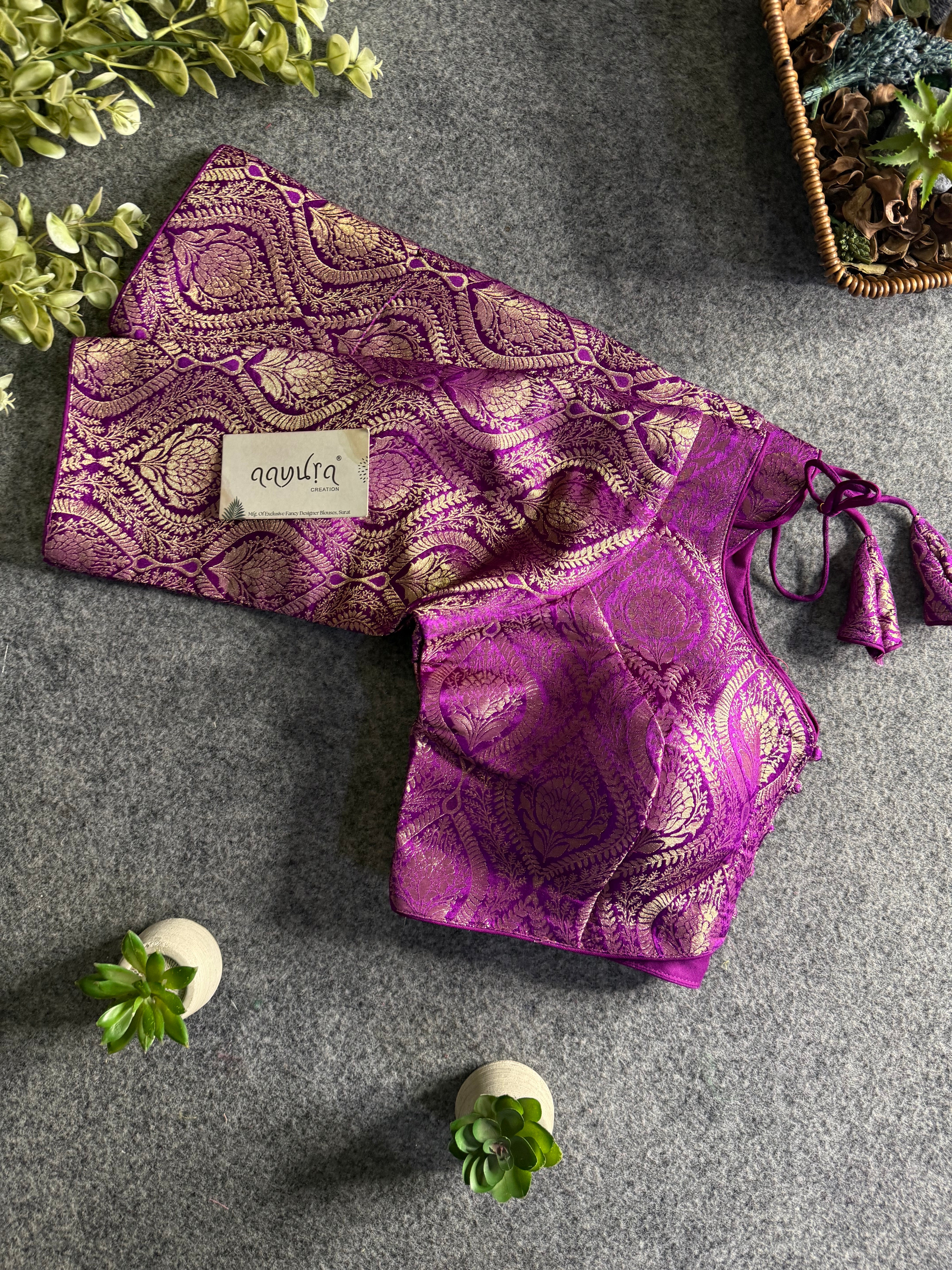 Ira Banarasi Classic Sleeve Blouse