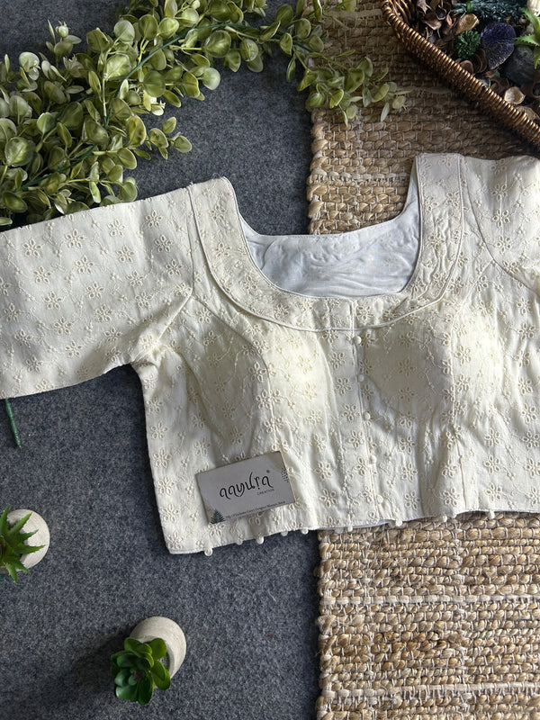 Designer Hakoba Cotton Everyday Blouse