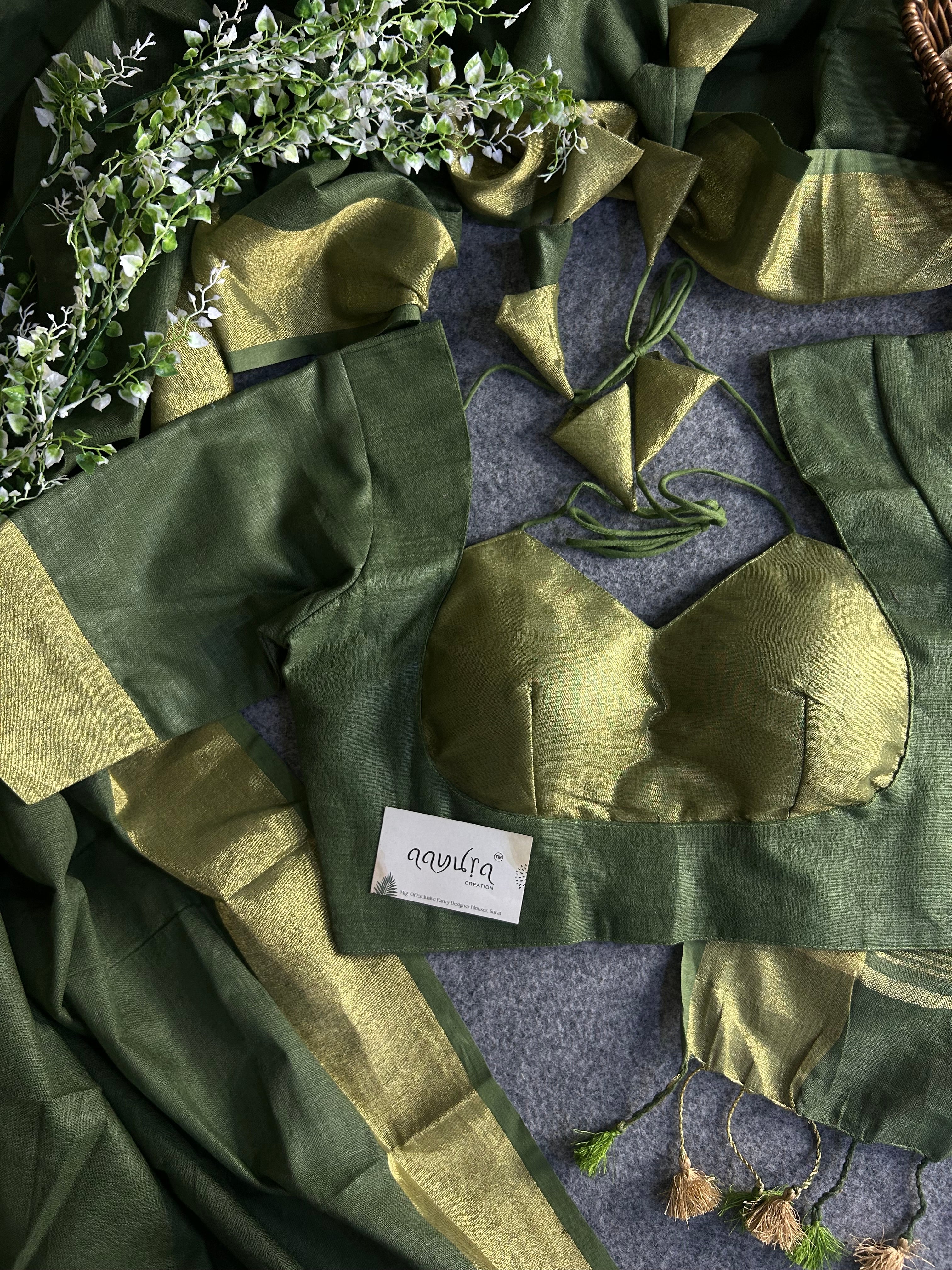 Handwoven Linen Grace Saree