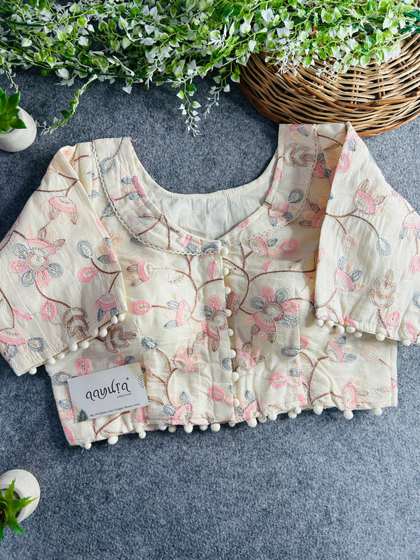 Khadi Cotton Collar Blouse