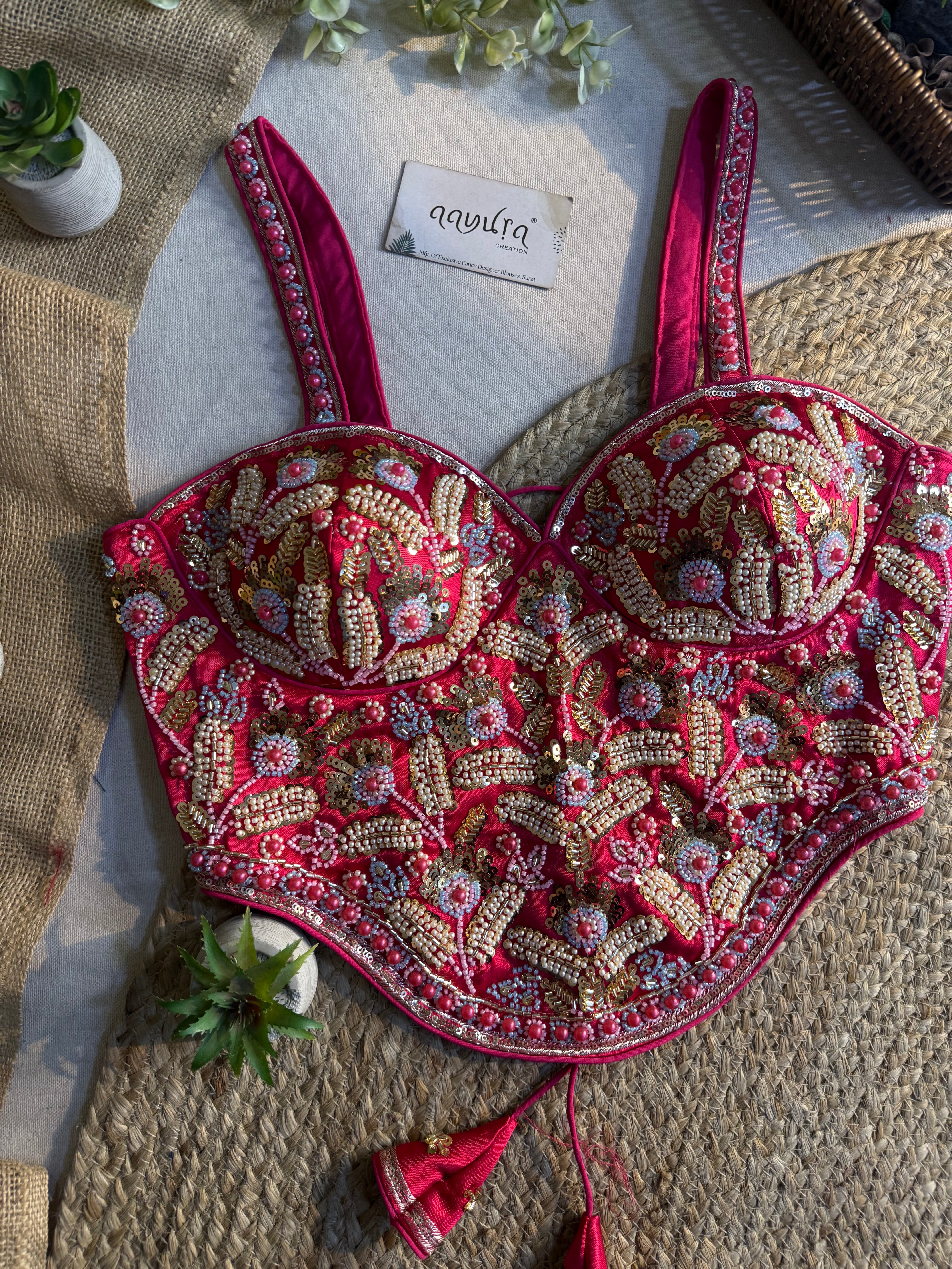 Aarvika Handcrafted Silk Co-Ord Blouse