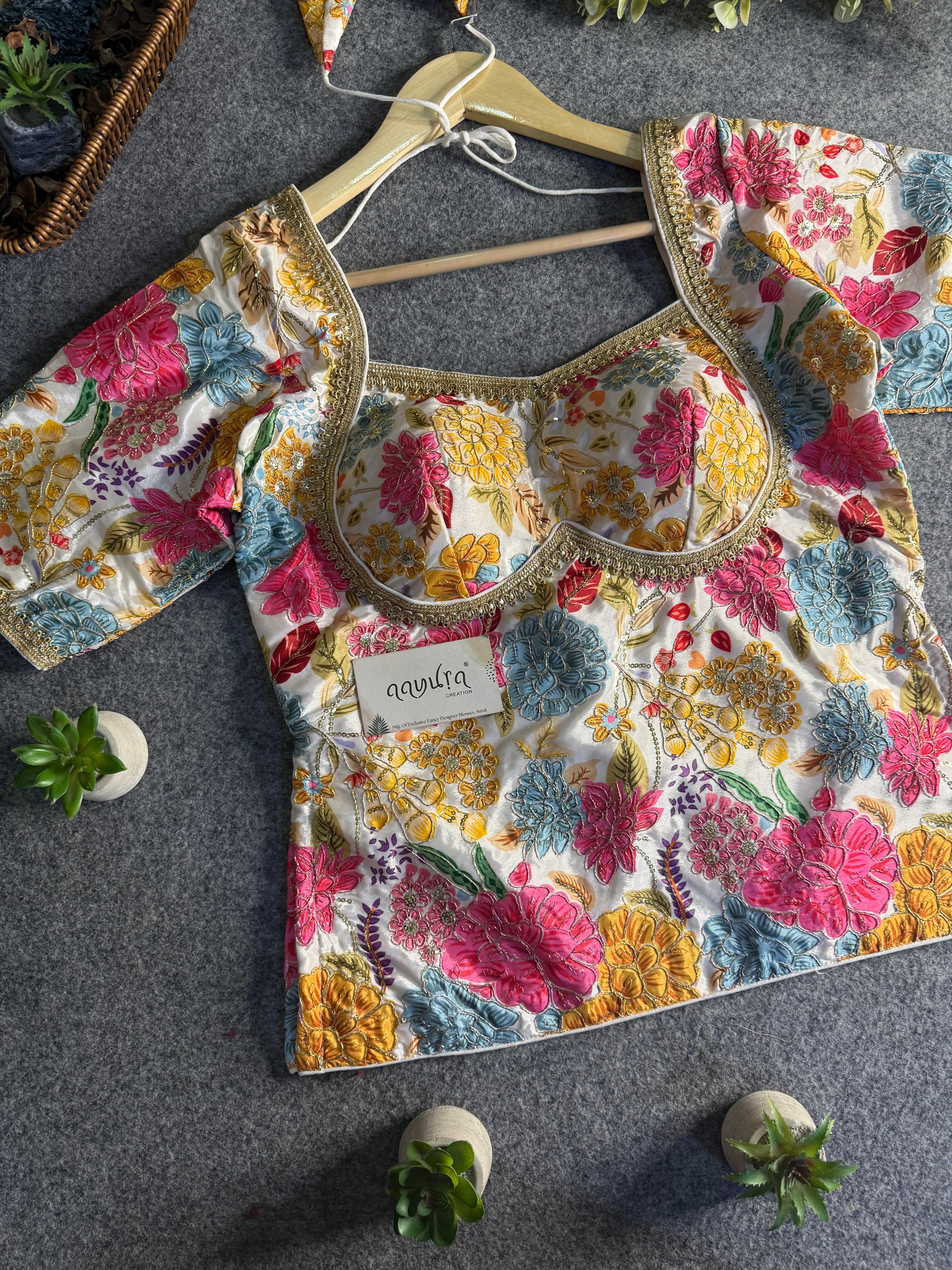 Riva Crepe Silk Peplum Blouse