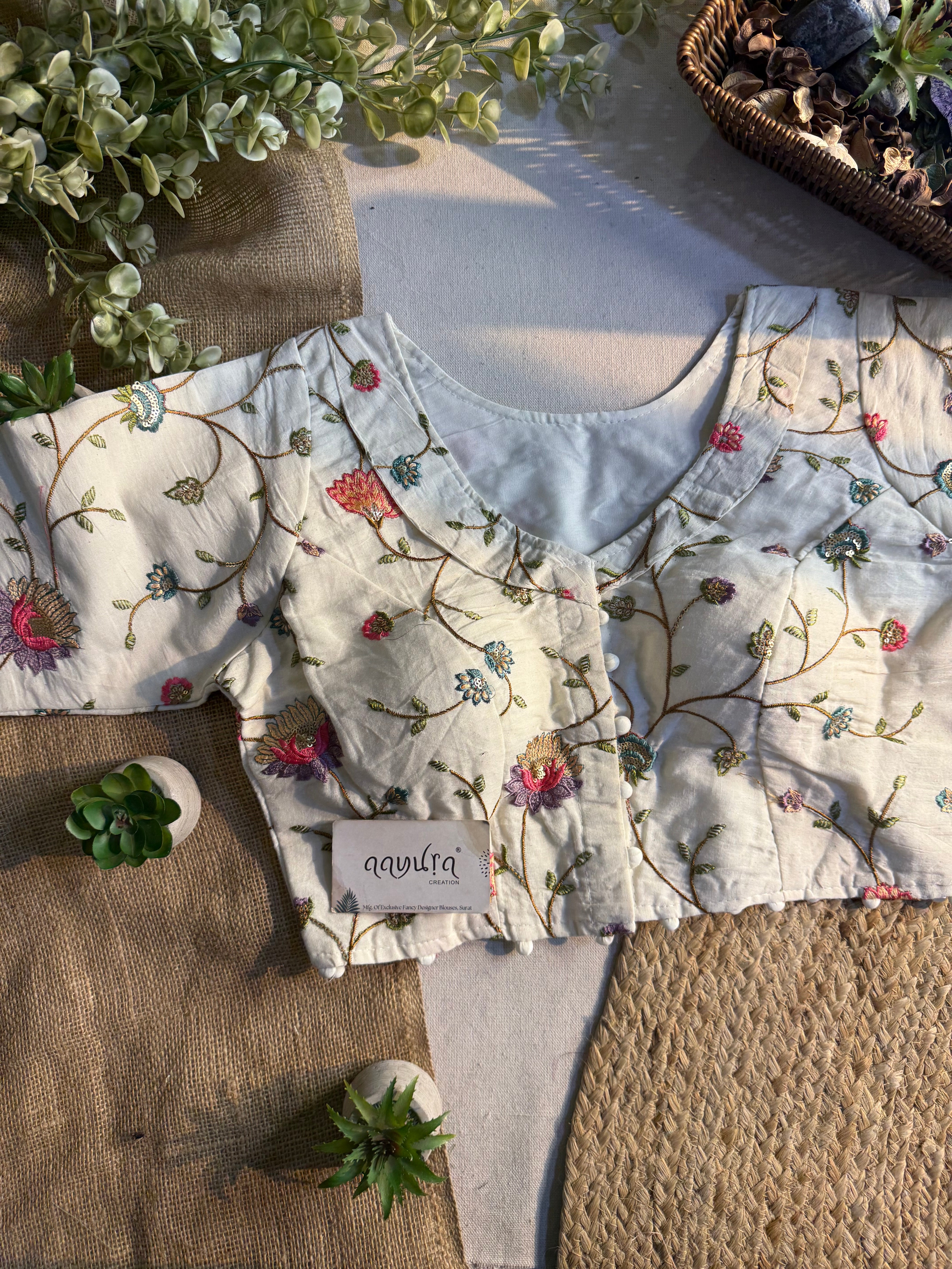 Cotton Coller Blouse