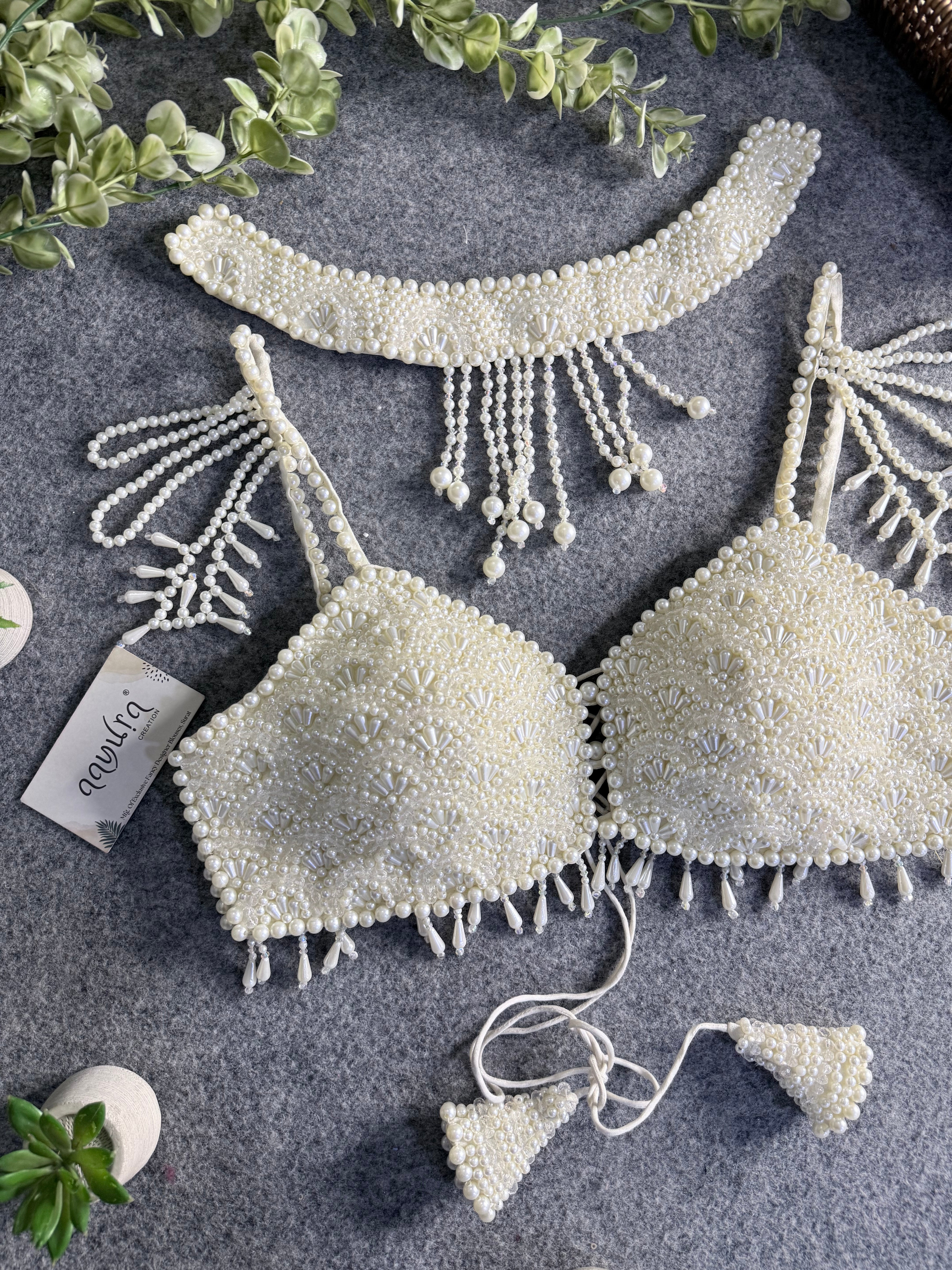 Alessia Pearl Strap Blouse