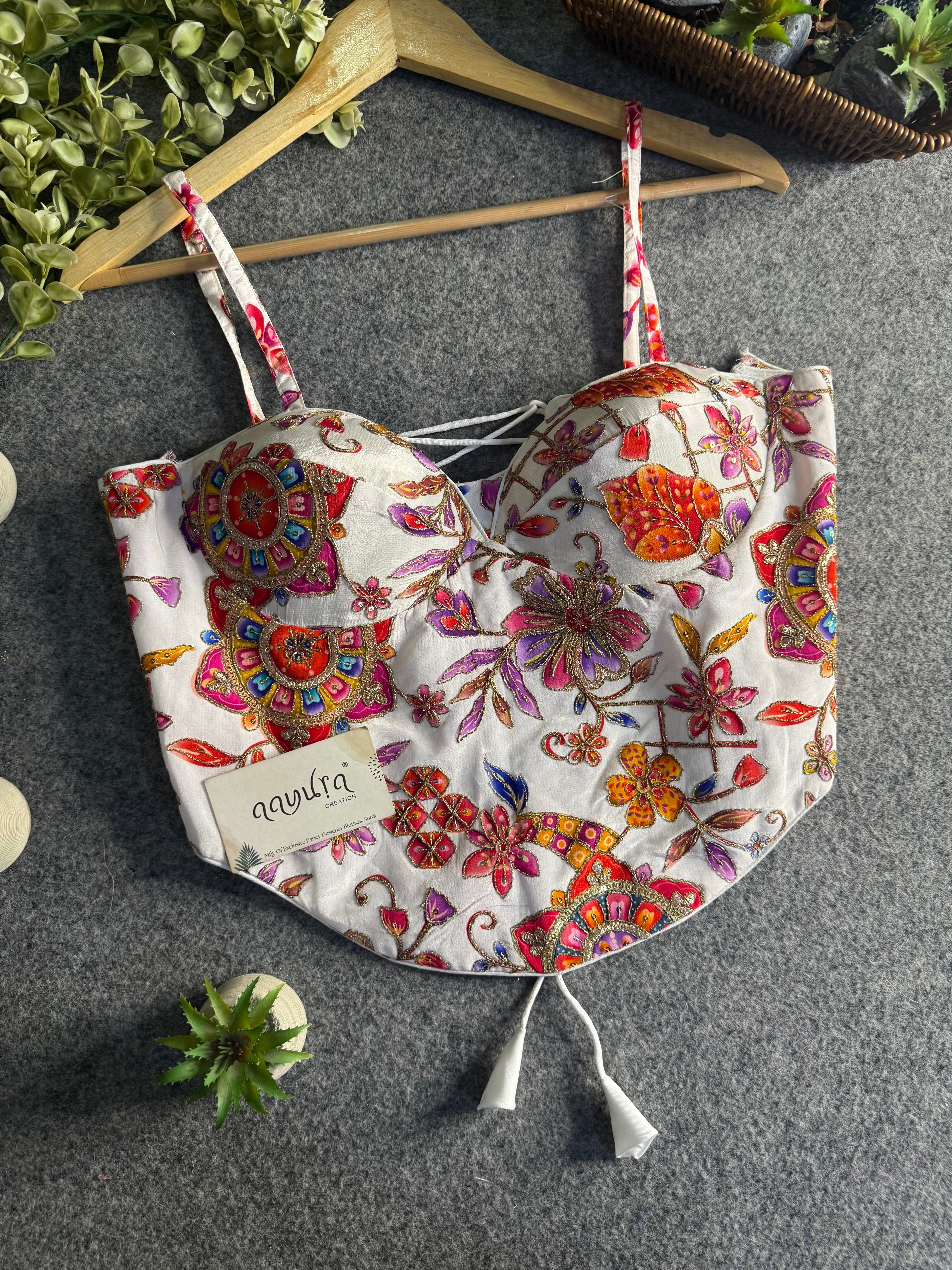 Aavya Luxe Crepe Silk Co-Ord Blouse