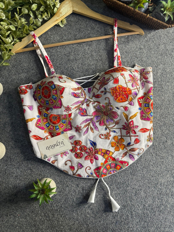 Aavya Luxe Crepe Silk Co-Ord Blouse