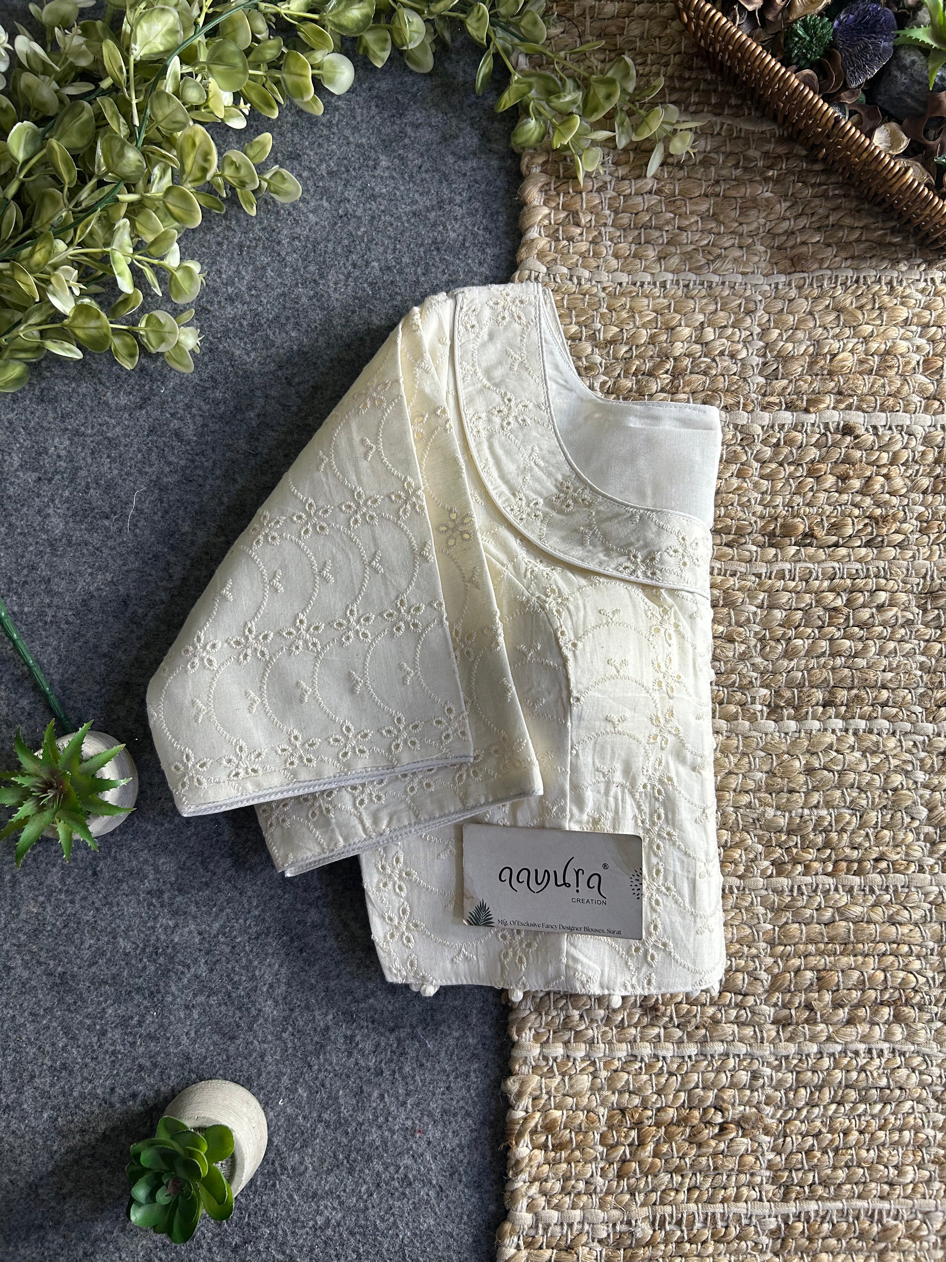 Designer Hakoba Cotton Everyday Blouse