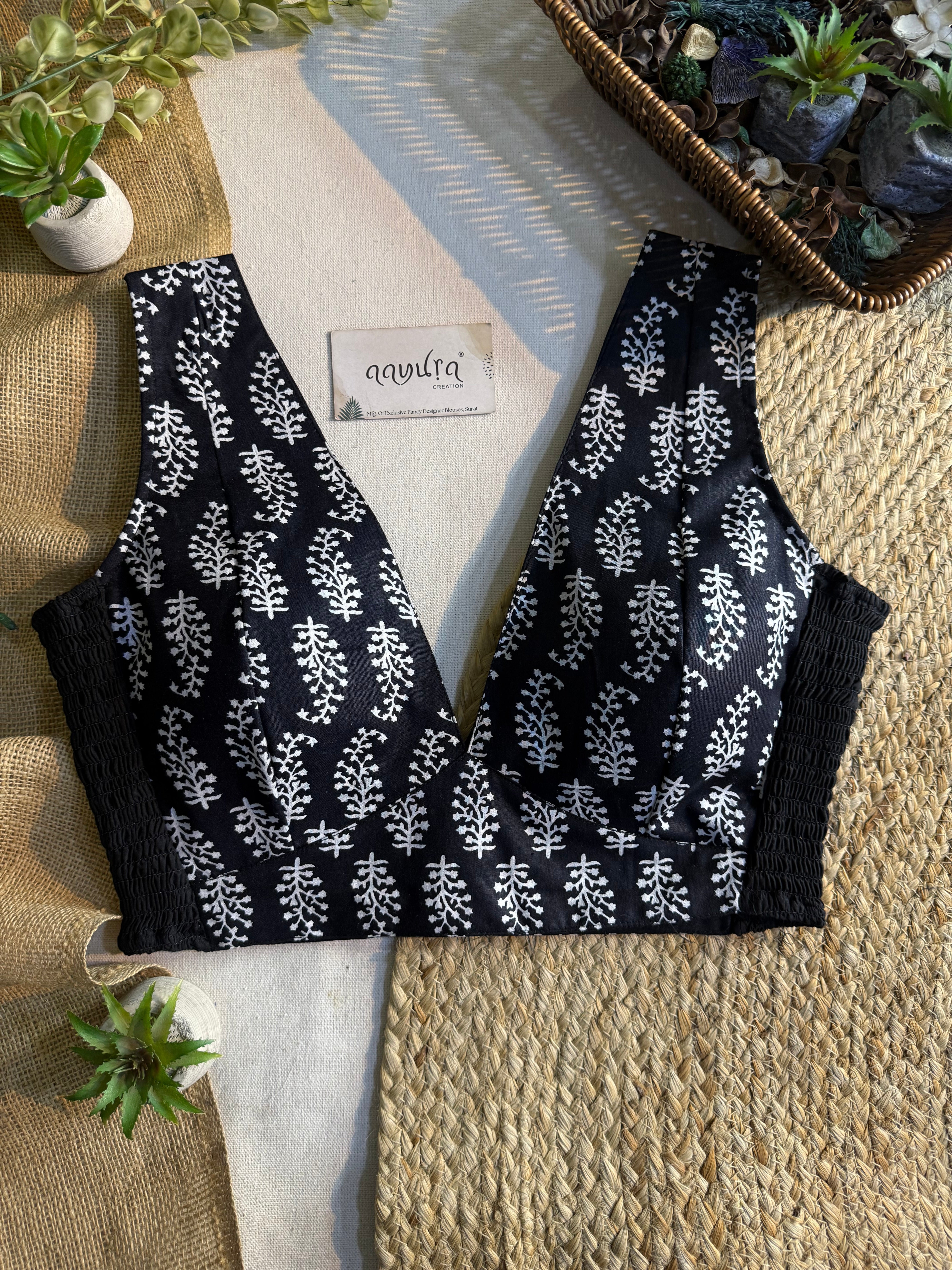 Comfort Fit V Neck Blouse