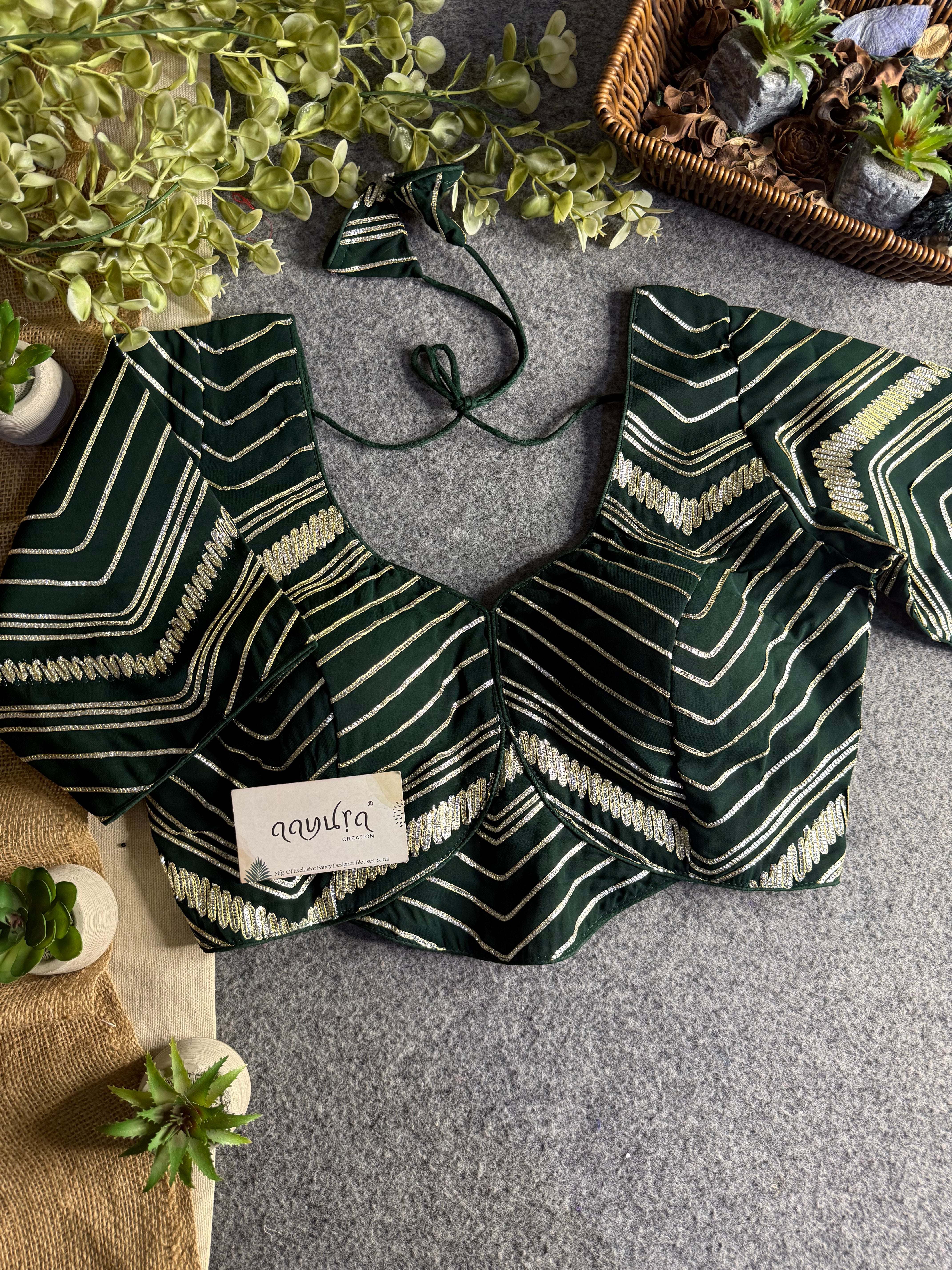 Royal Georgette Gota Patti Blouse