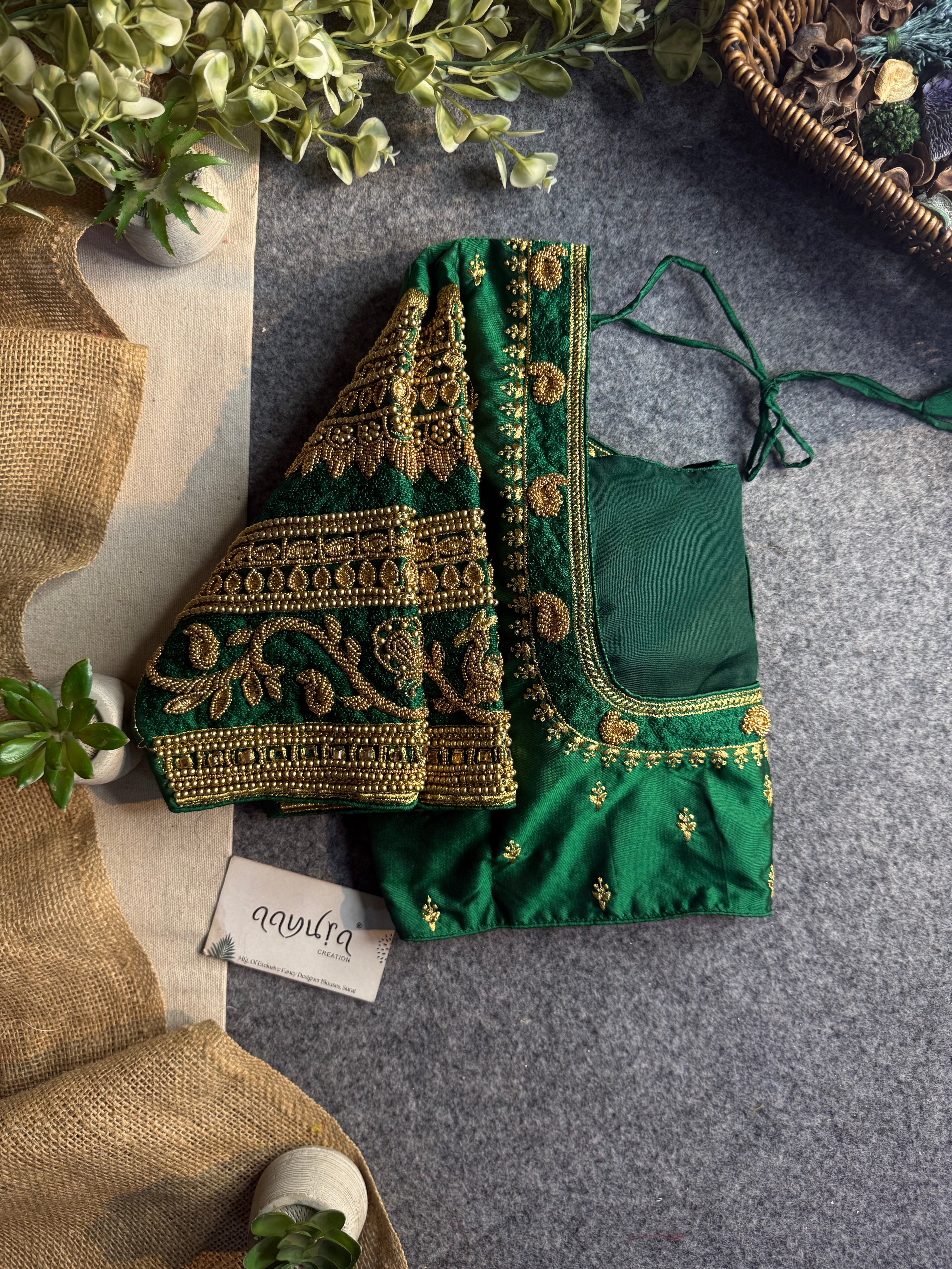Rajwada Aari Jari Silk Blouse