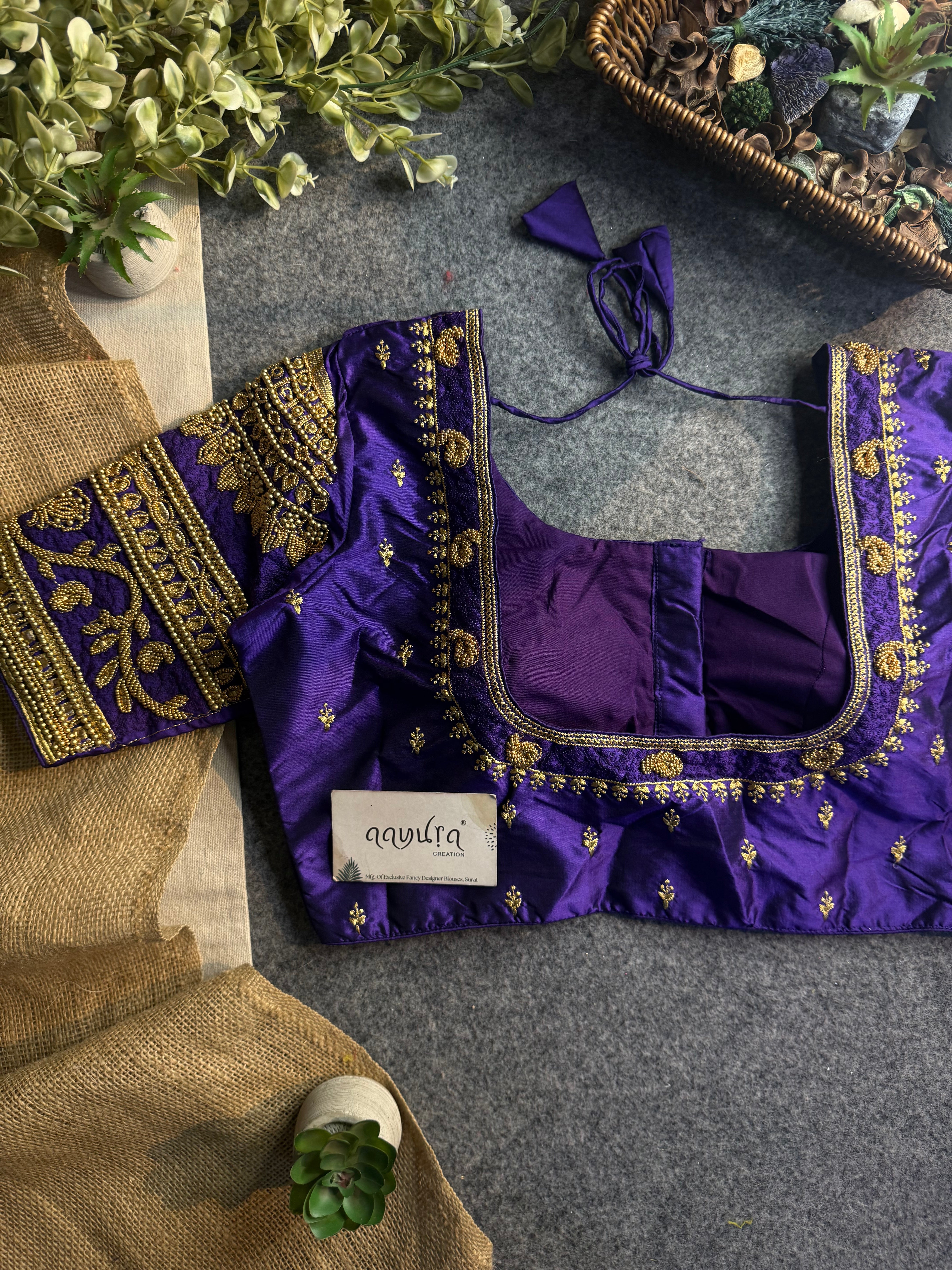 Rajwada Aari Jari Silk Blouse