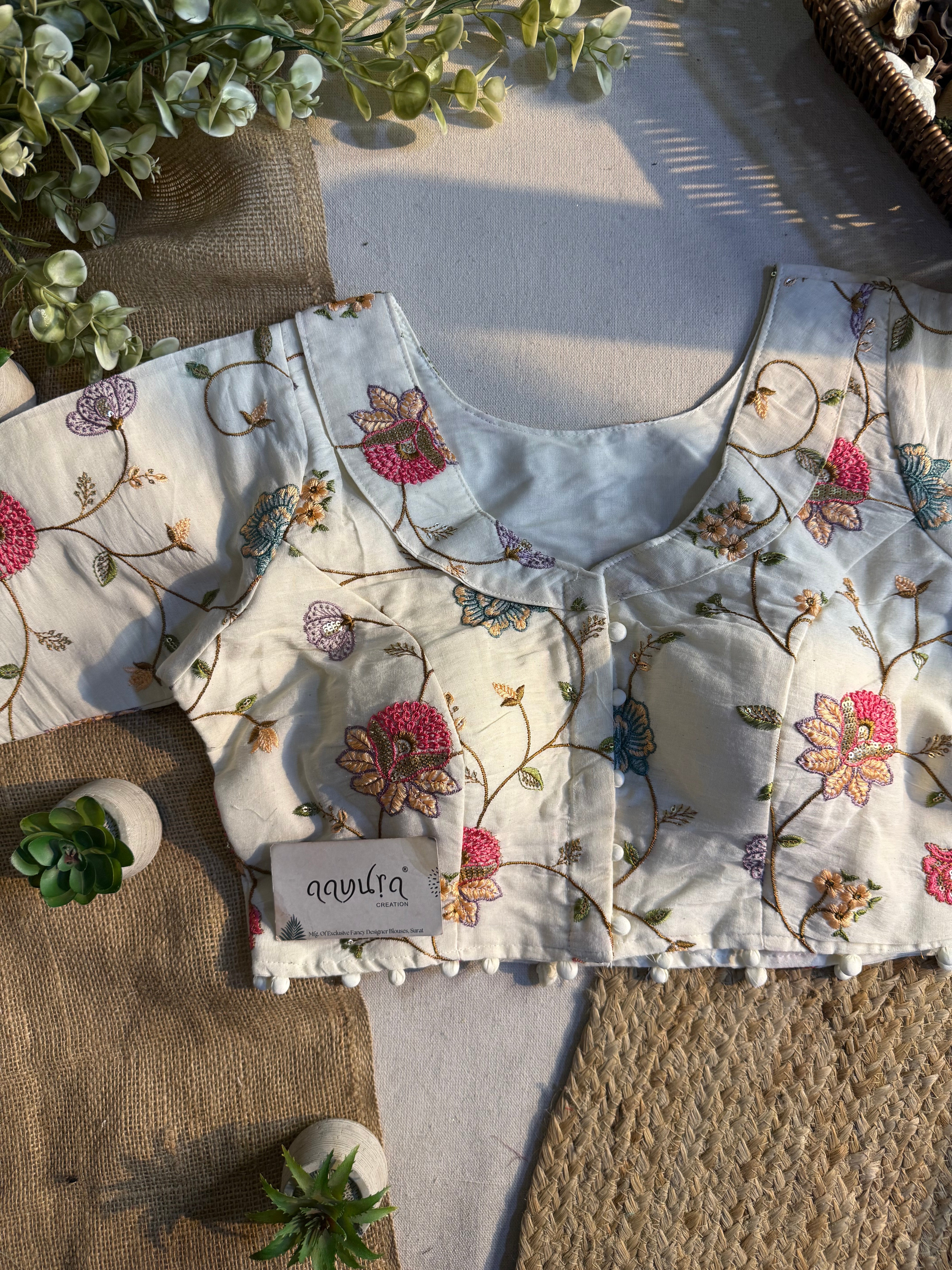 Cotton Coller Blouse