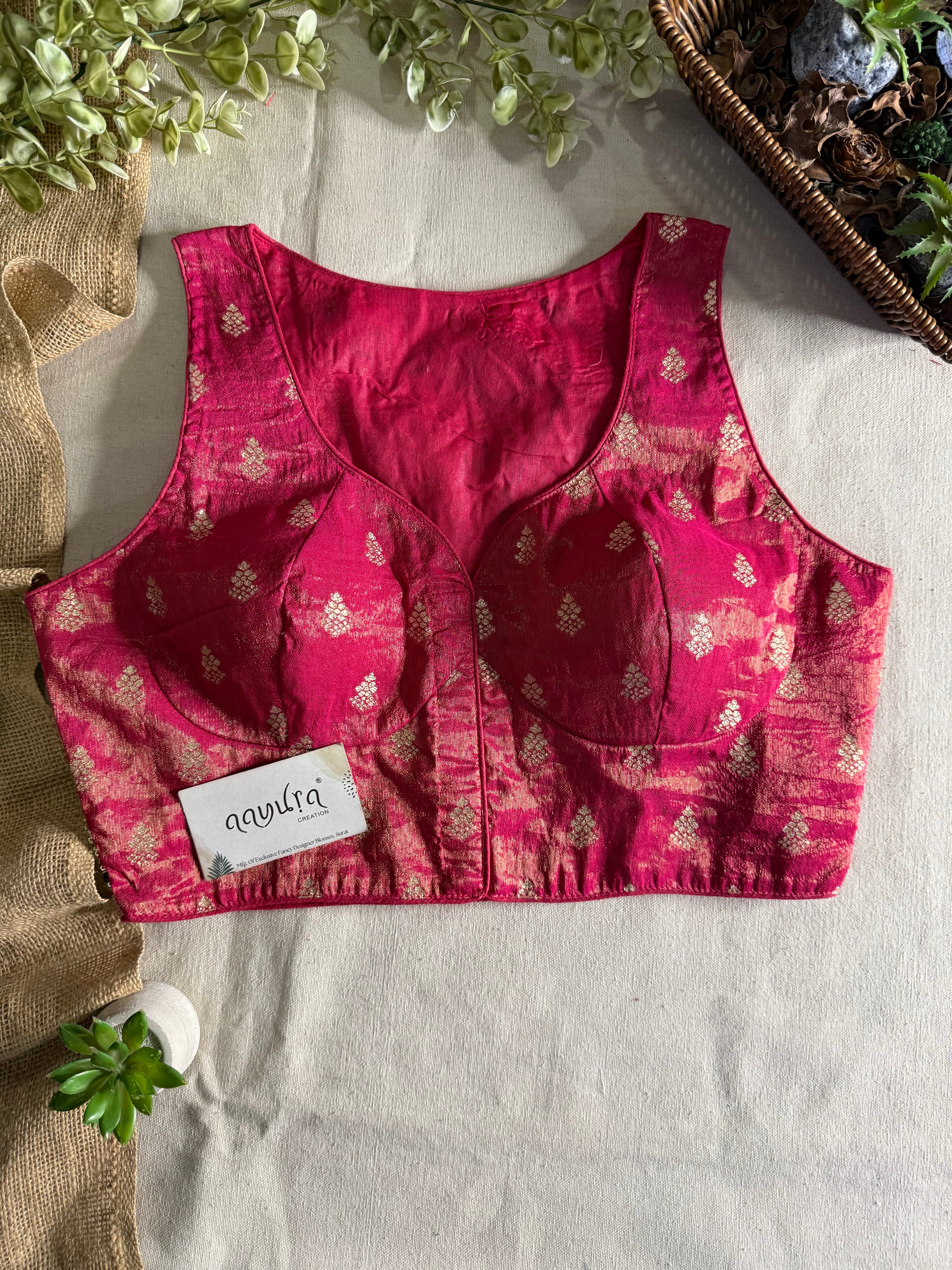 Heritage Banarasi Silk Multi-Thread Work Blouse