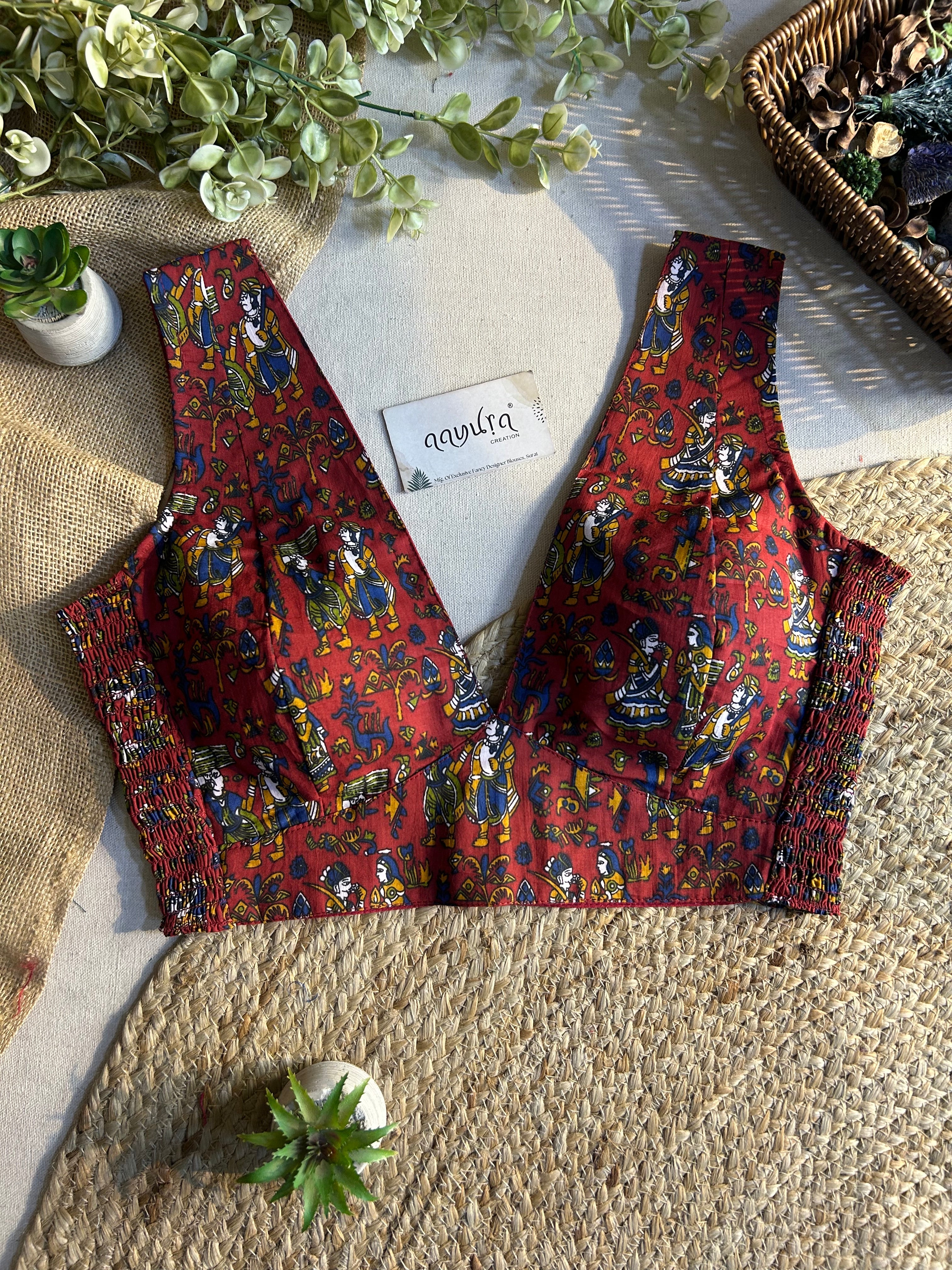 Comfort Fit V Neck Blouse