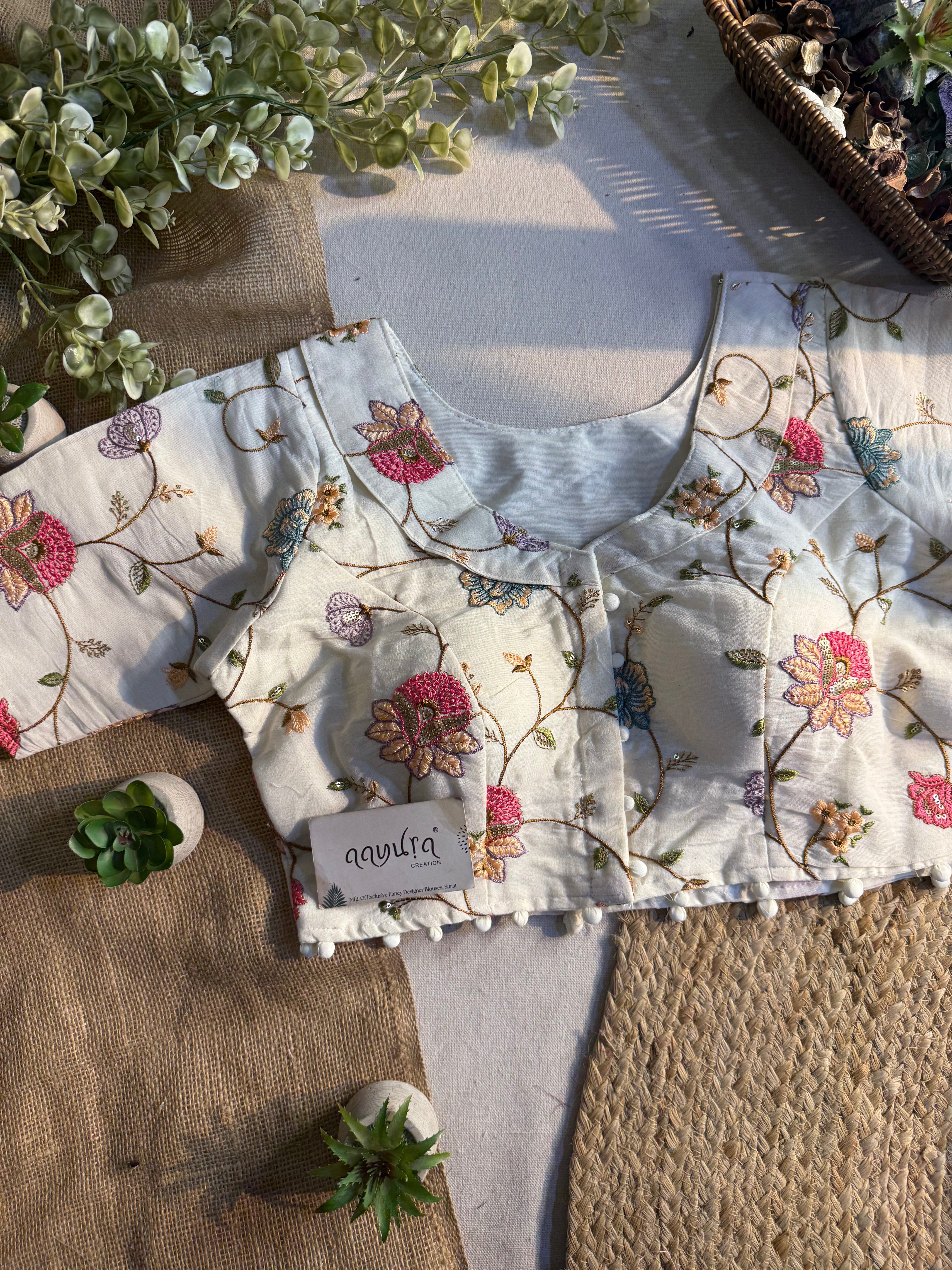 Cotton Coller Blouse