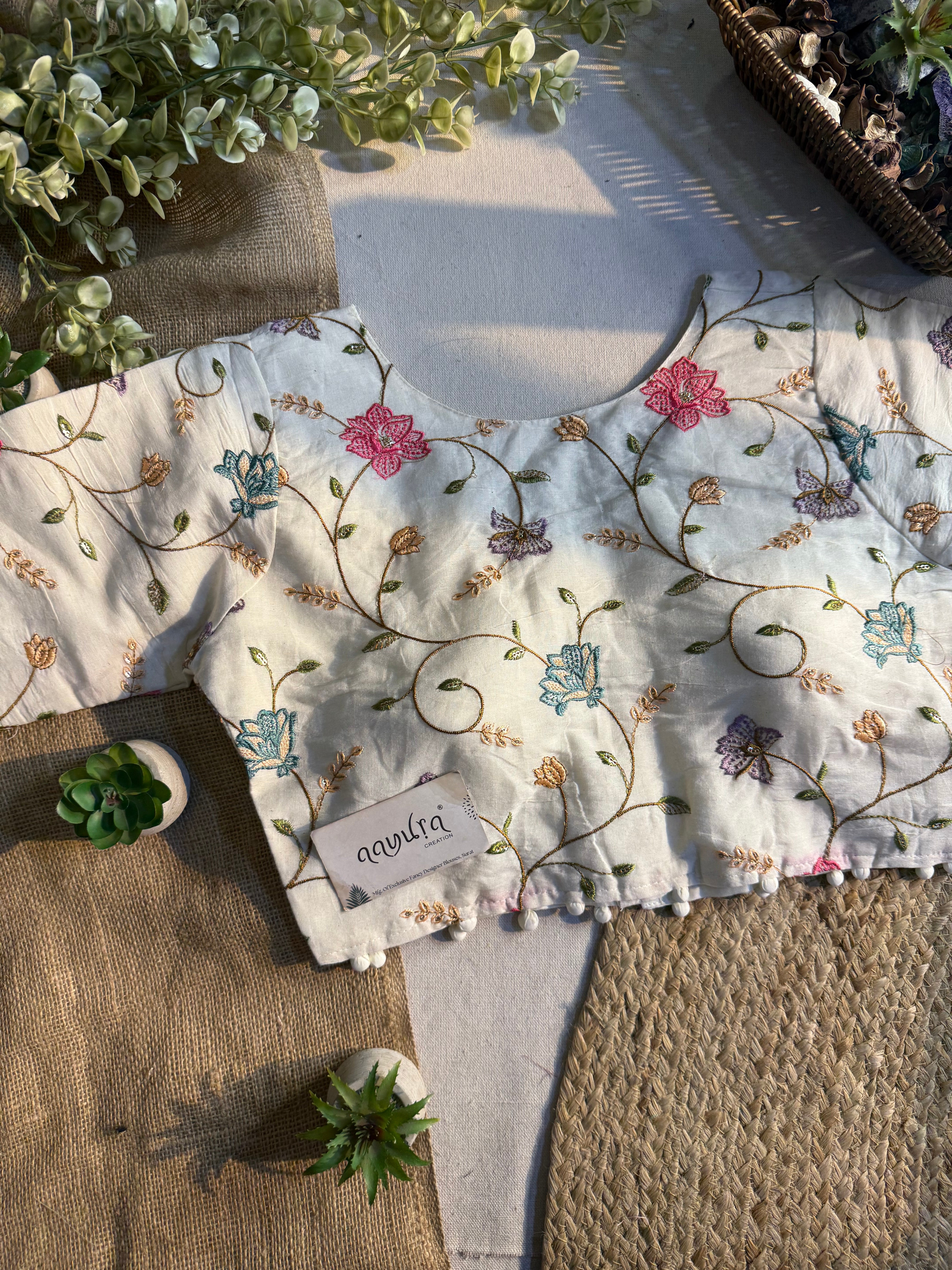 Cotton Coller Blouse