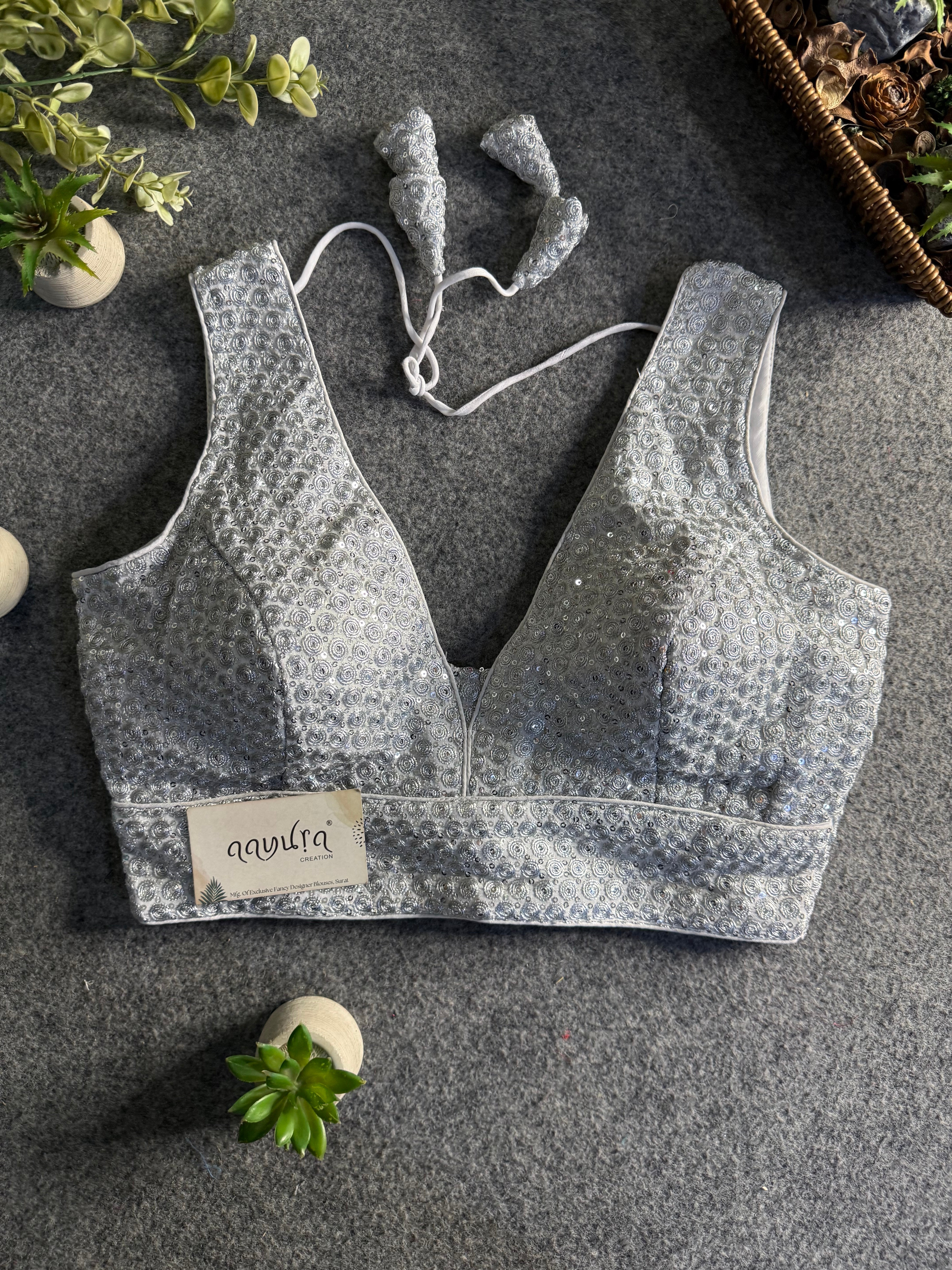 Divine Sequence Partywear Blouse