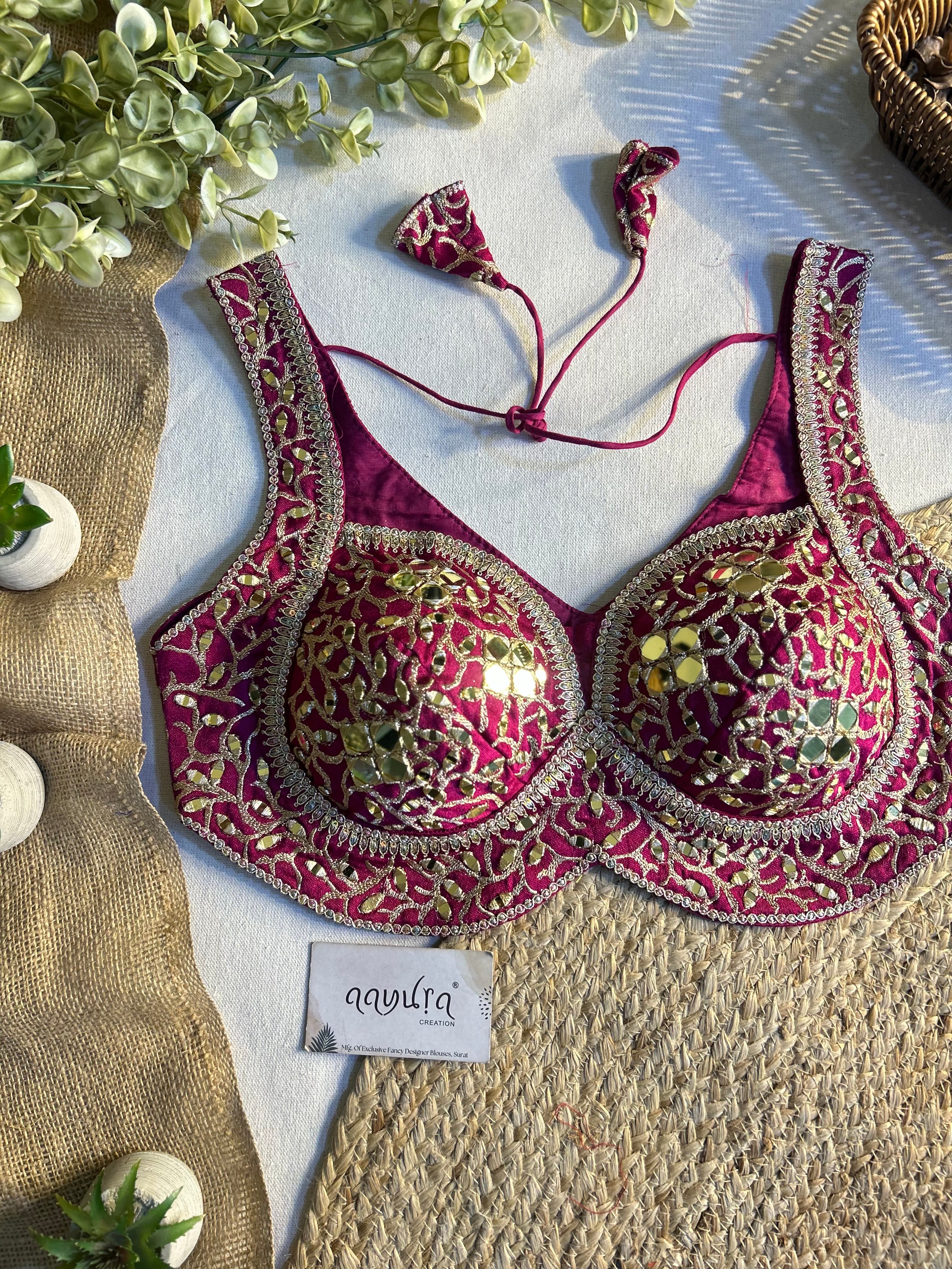 Gulnaar Mirror Designer Blouse