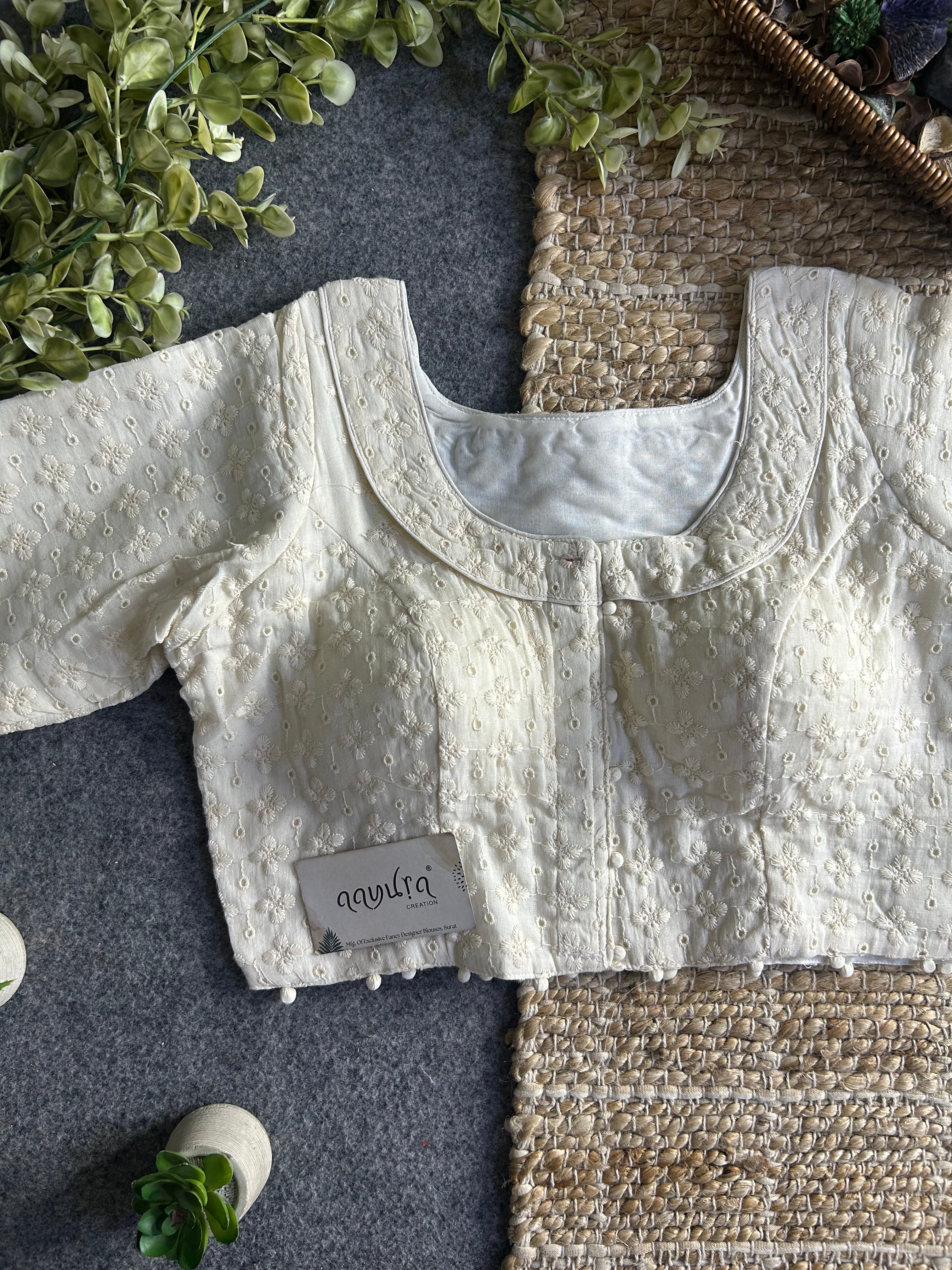 Designer Hakoba Cotton Everyday Blouse