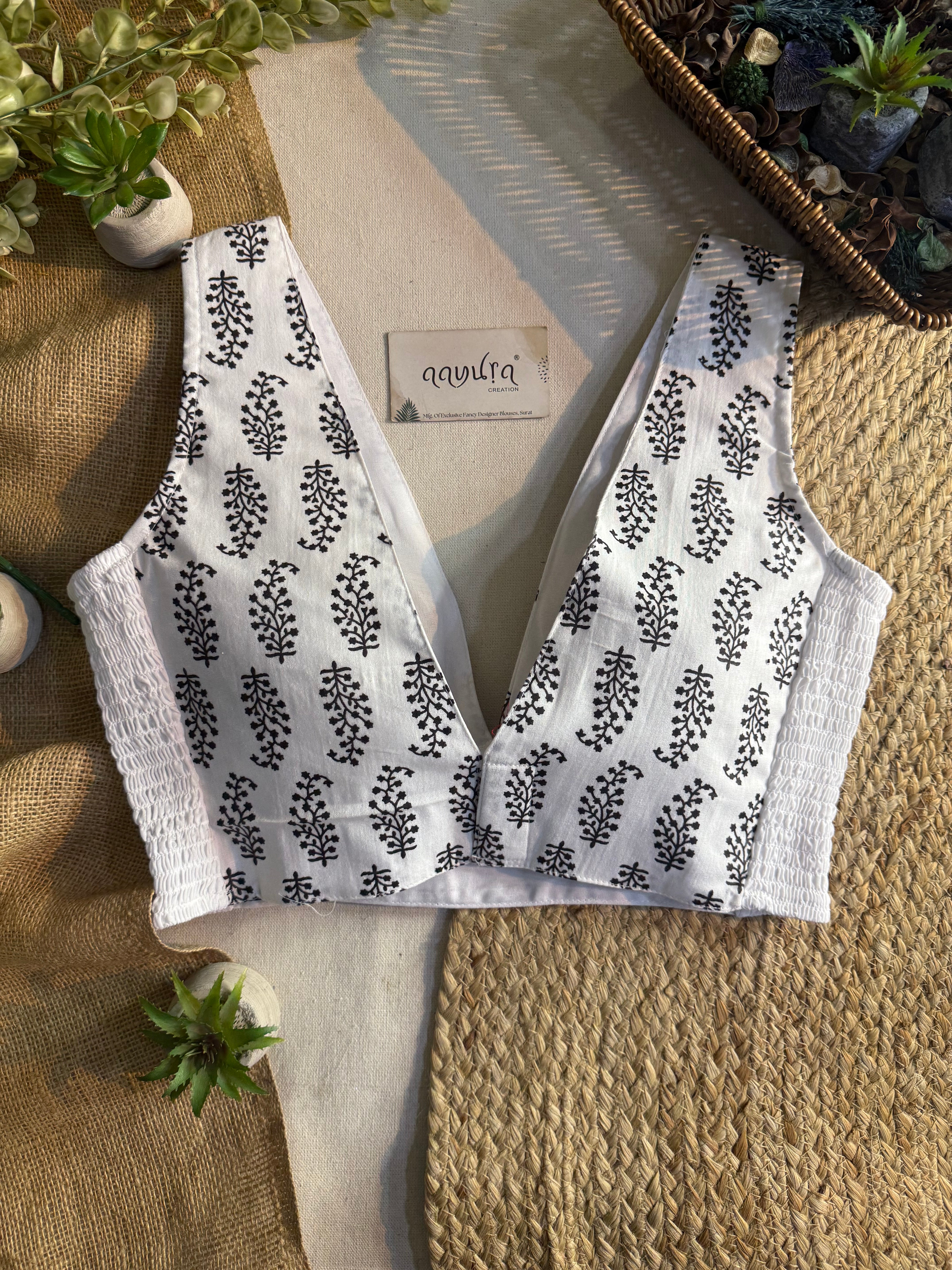Comfort Fit V Neck Blouse