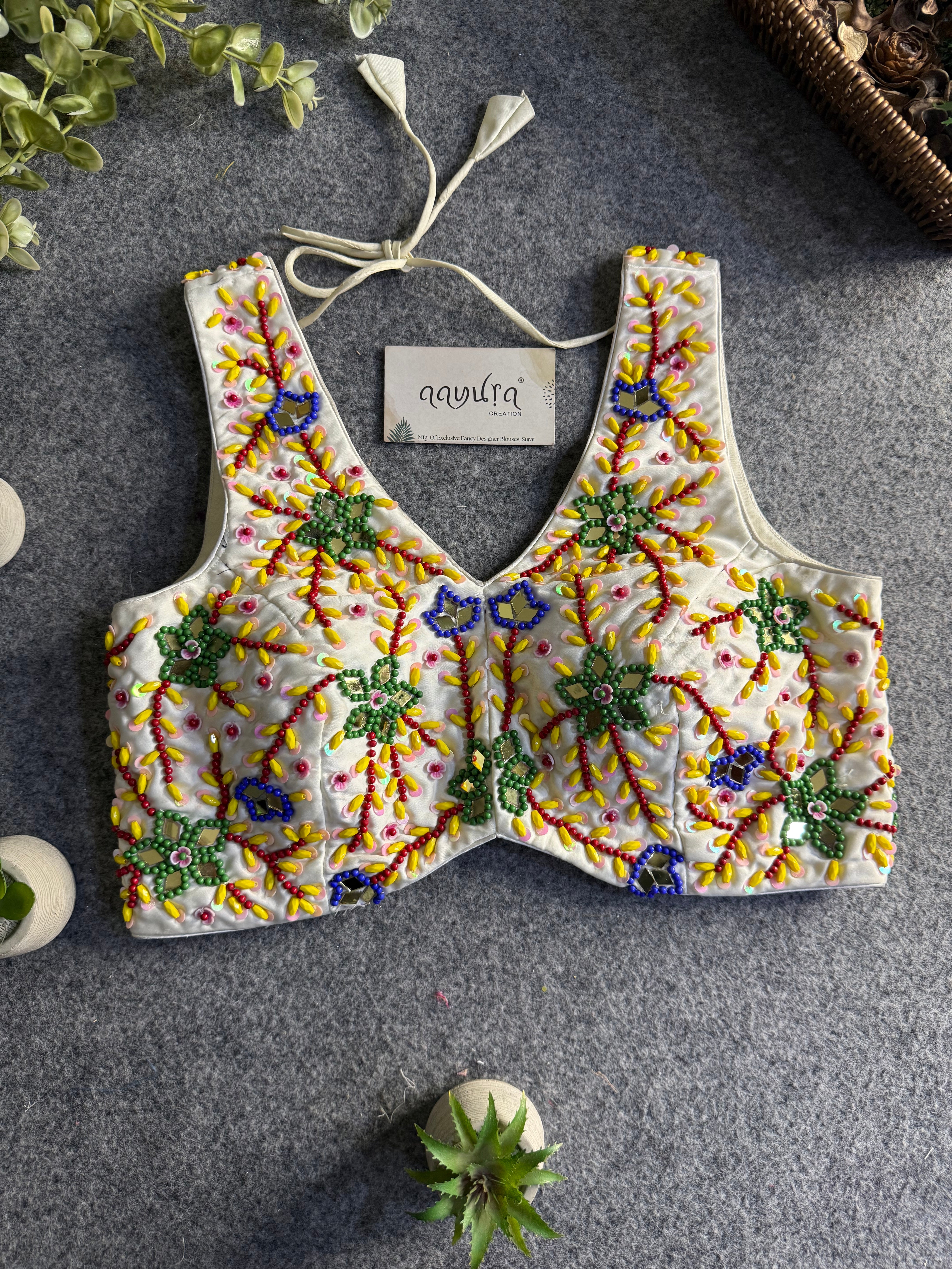 Classic Silk Handcrafted Blouse