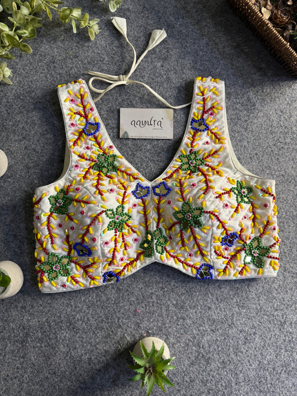 Classic Silk Handcrafted Blouse