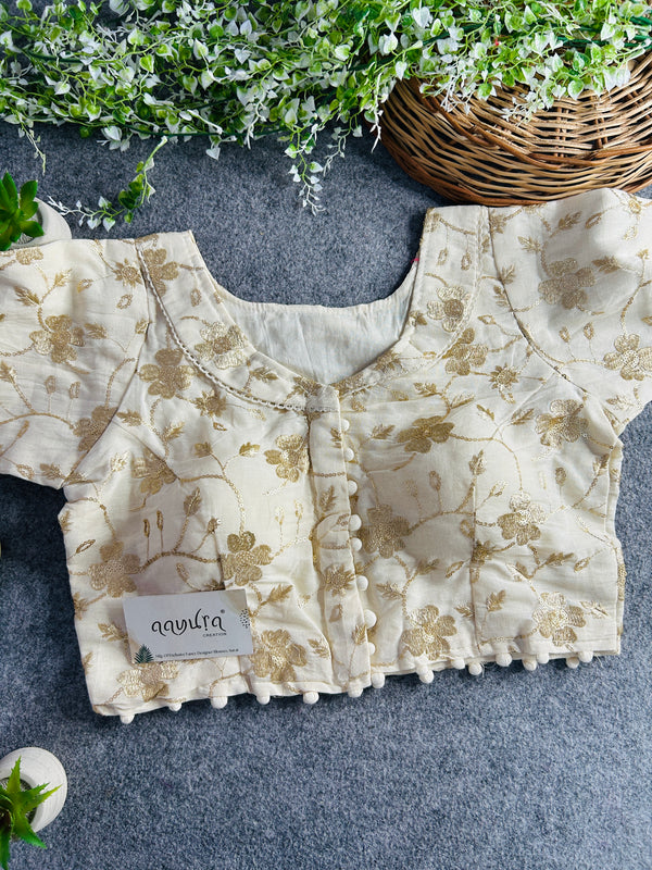 Khadi Cotton Collar Blouse