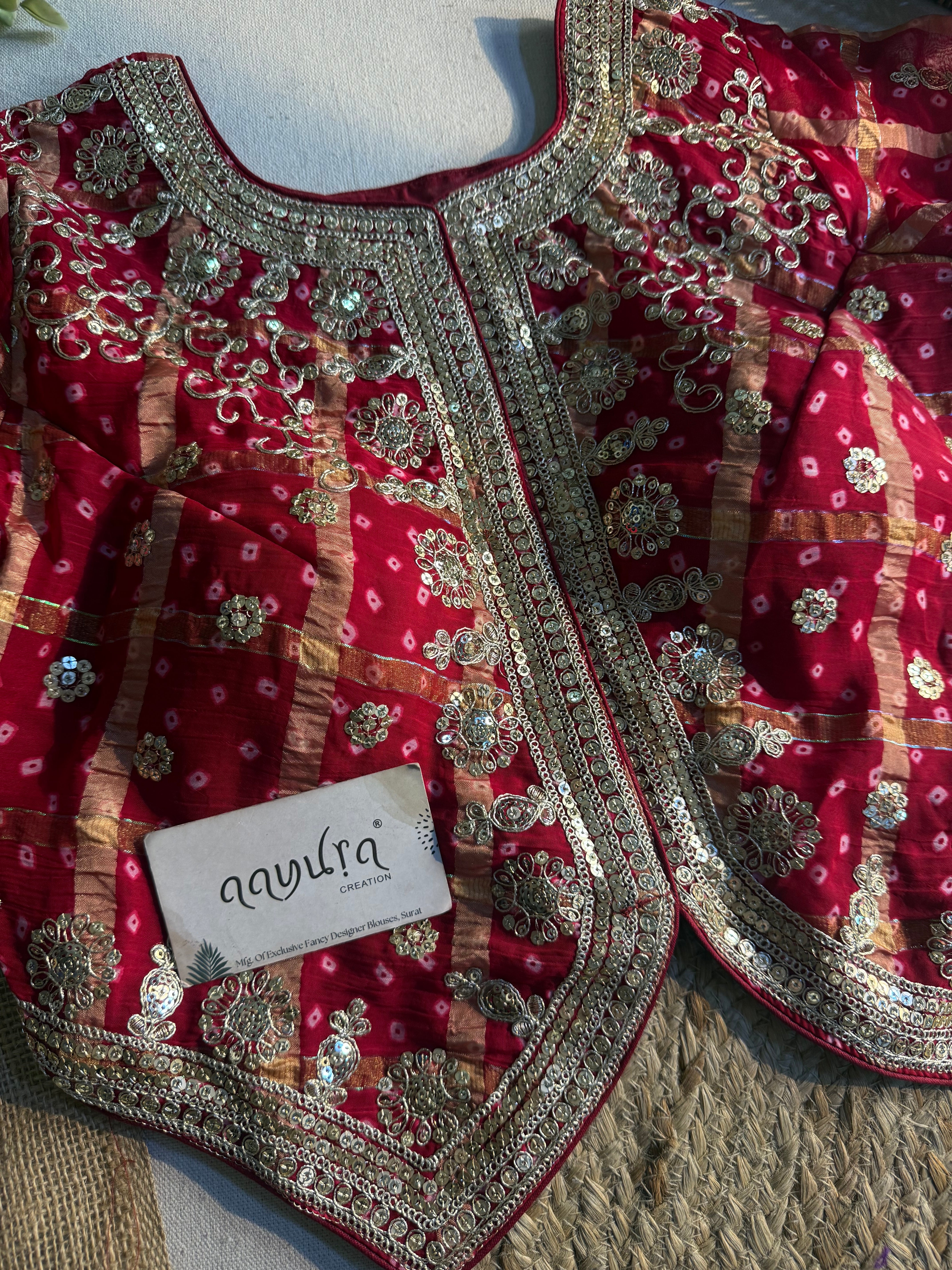 Bandhni Mehfil Blouse