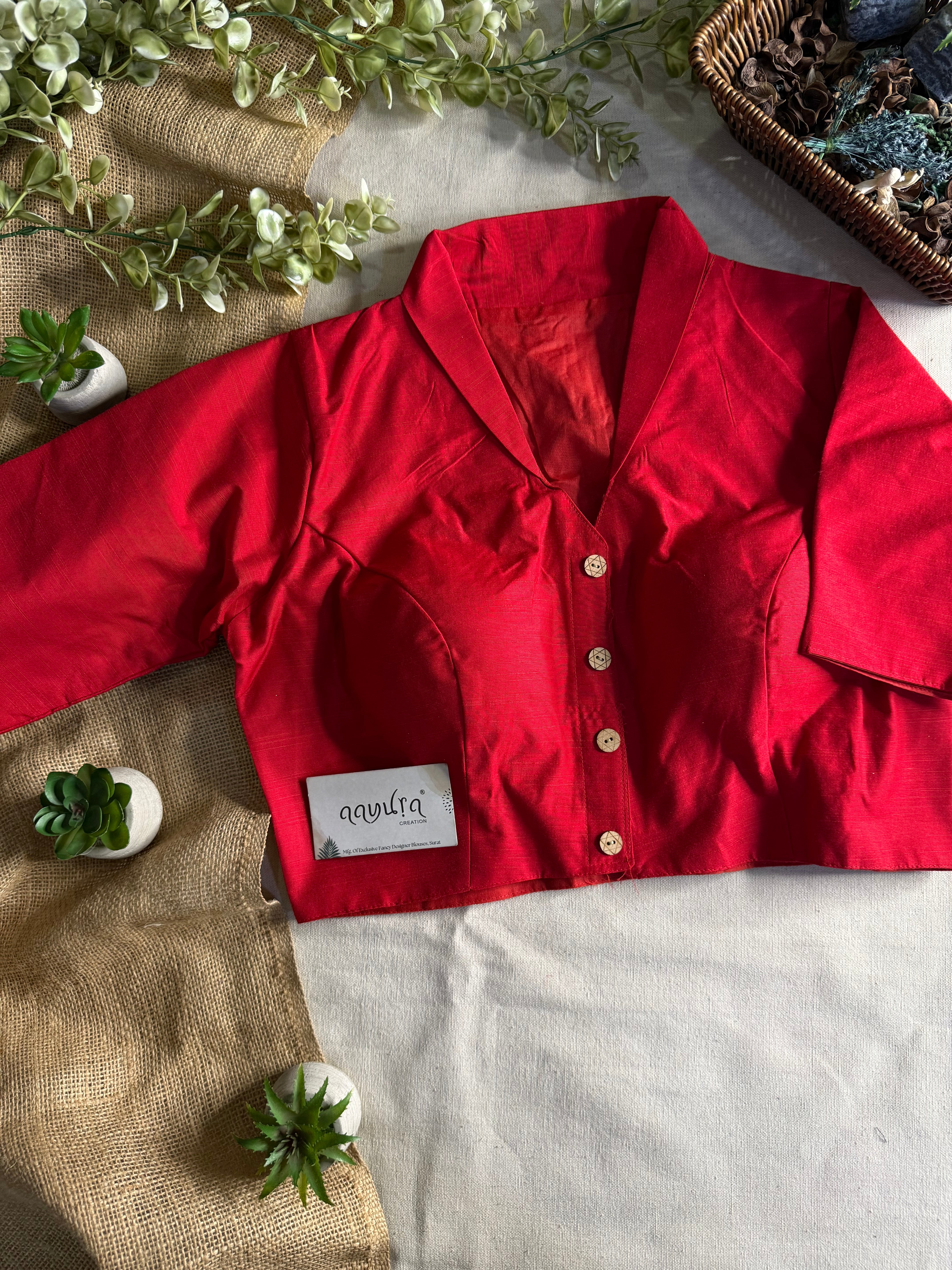 Banglori Cotton Coller Neck Blouse