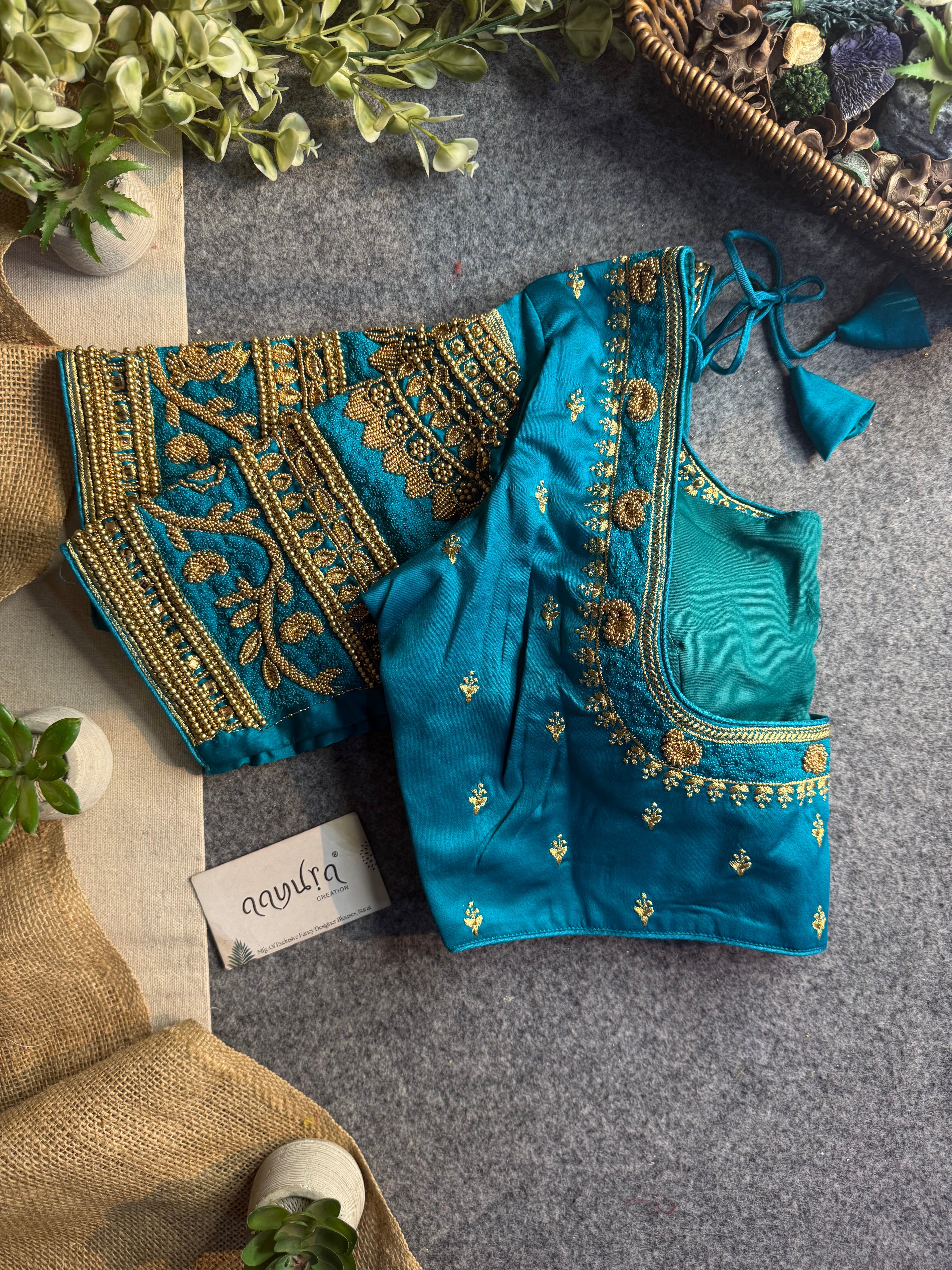 Rajwada Aari Jari Silk Blouse