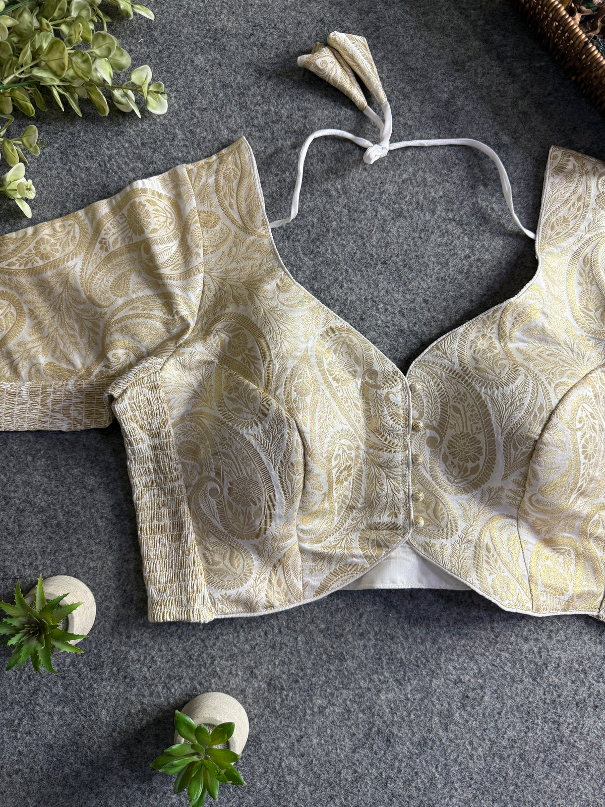 Comfort Fit Banarasi Stretchable Blouse