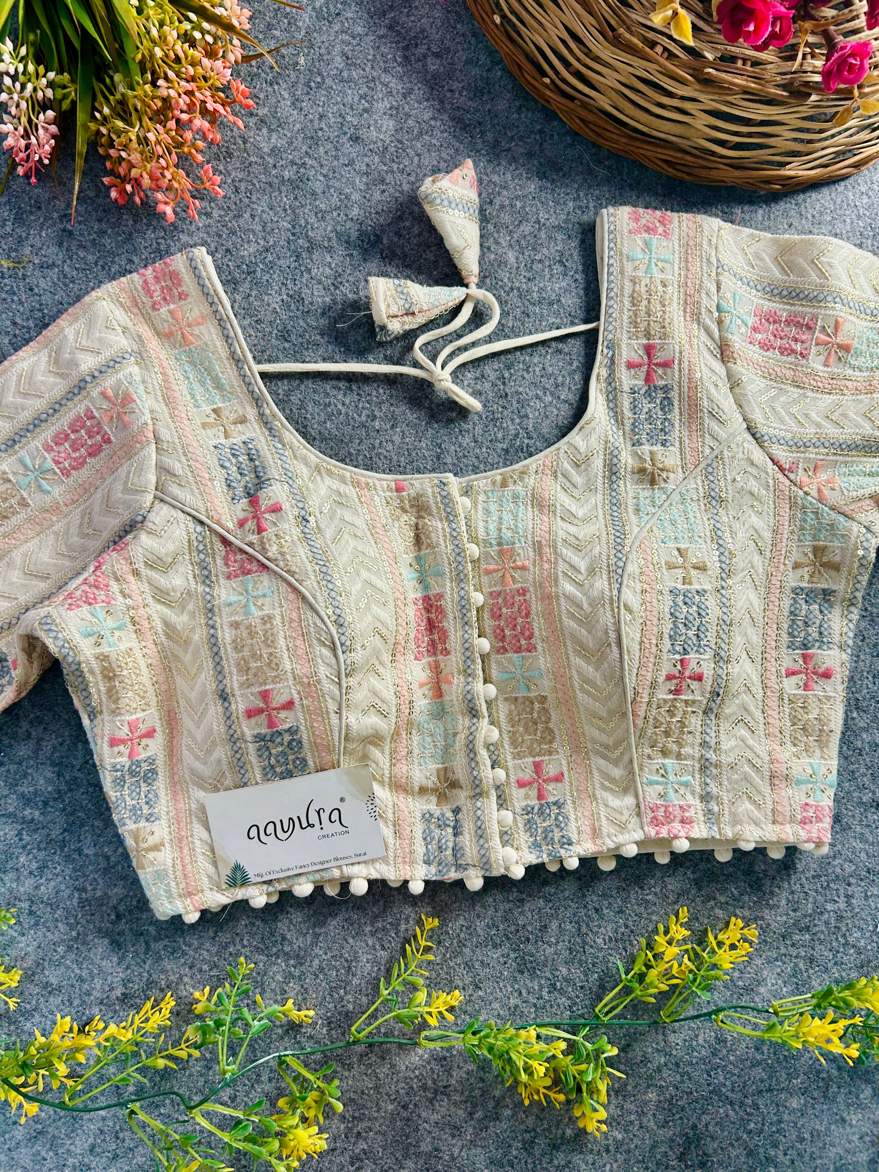 Khadi Embroidered Charm