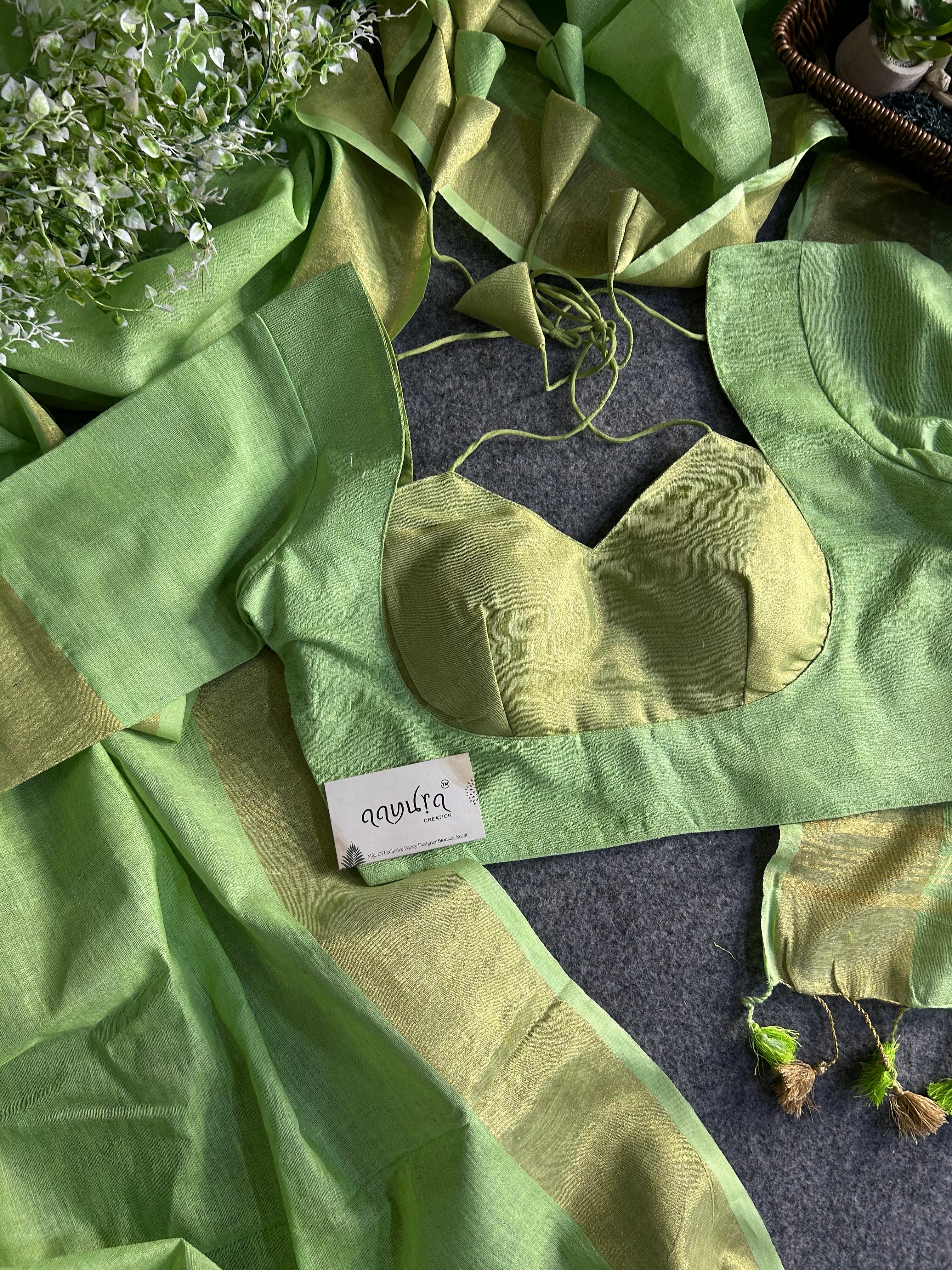 Handwoven Linen Grace Saree