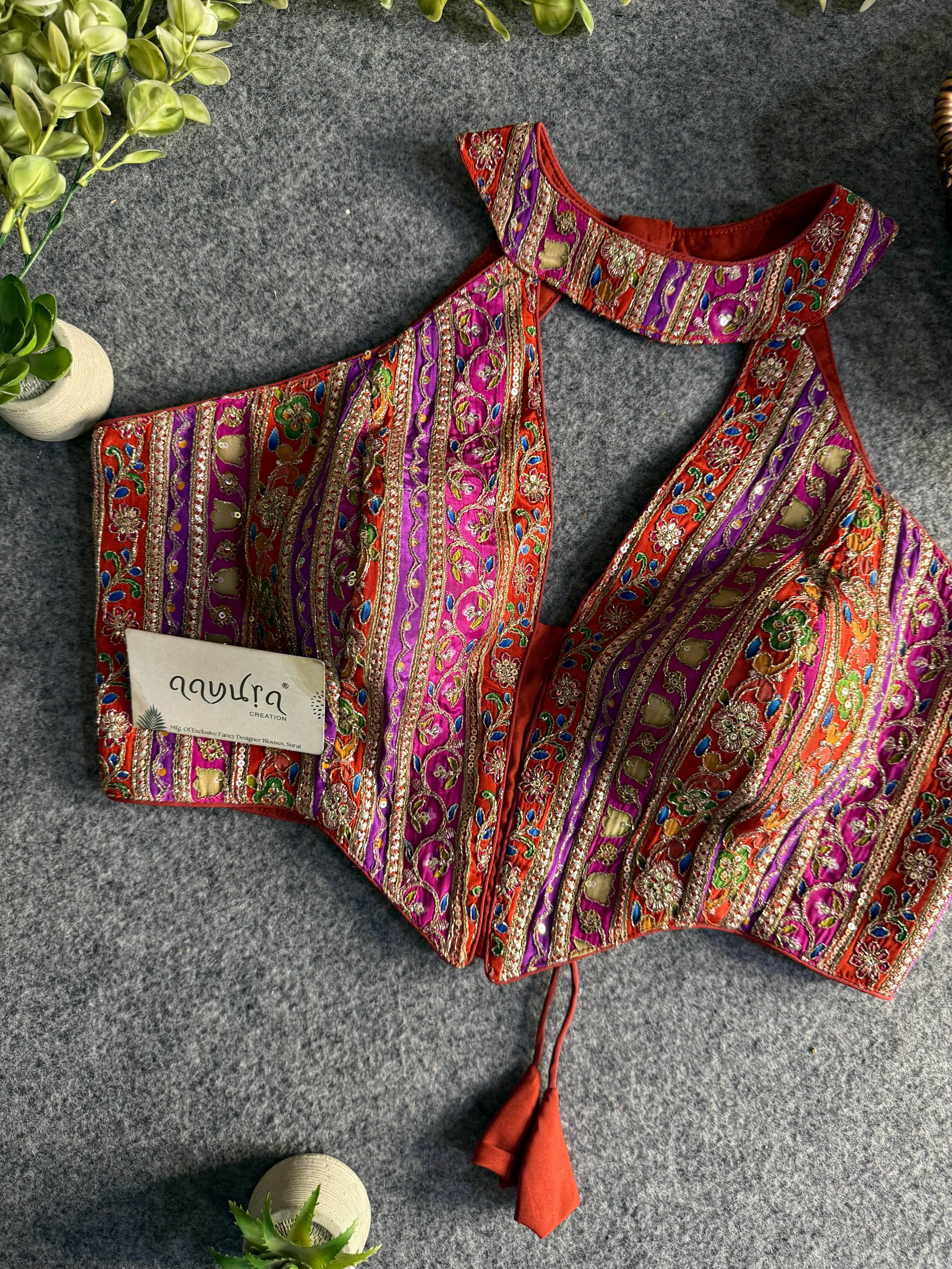 Diva Glow Halter Neck Blouse