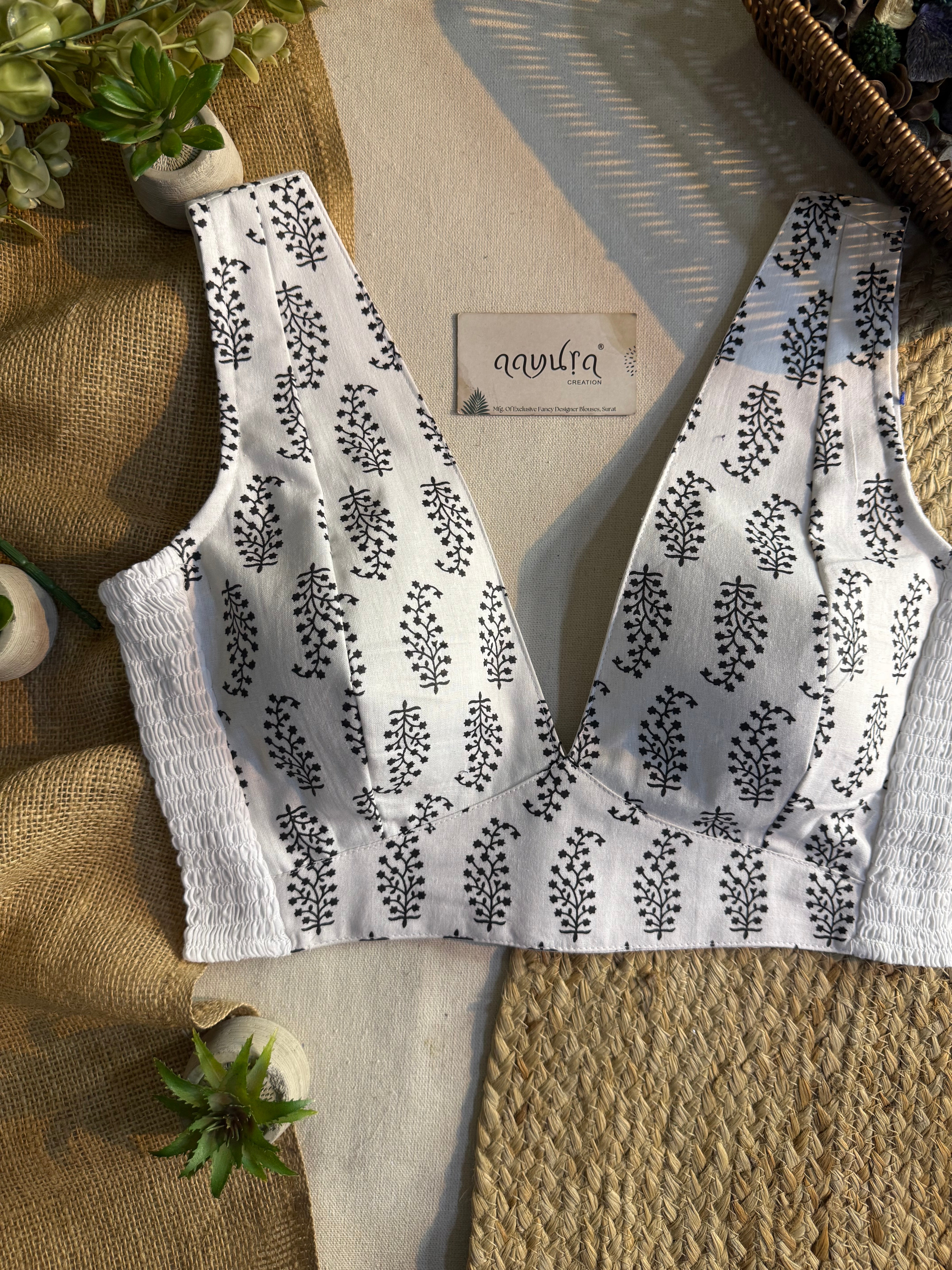 Comfort Fit V Neck Blouse