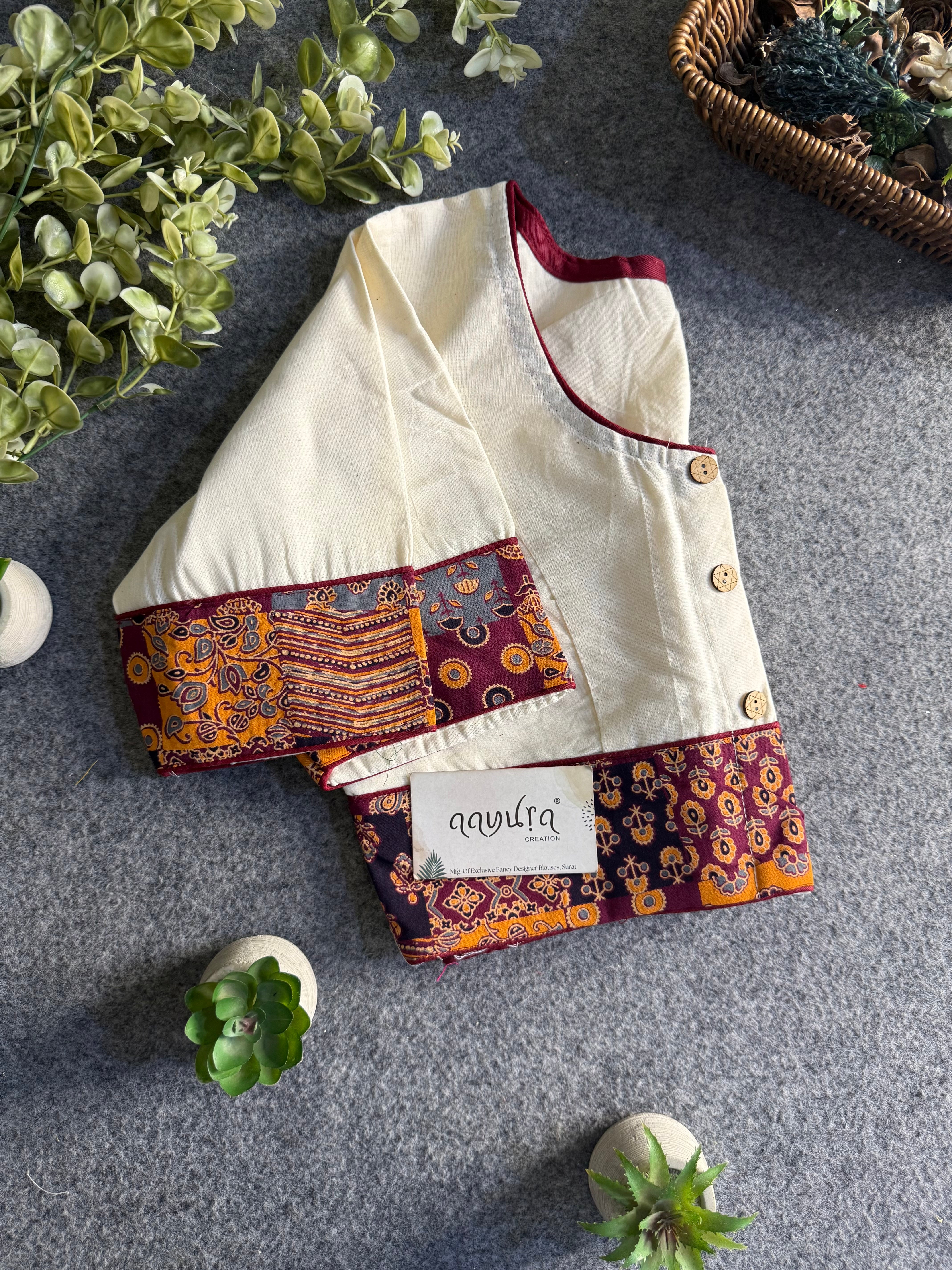 Everyday Ajrakh Elegance Blouse