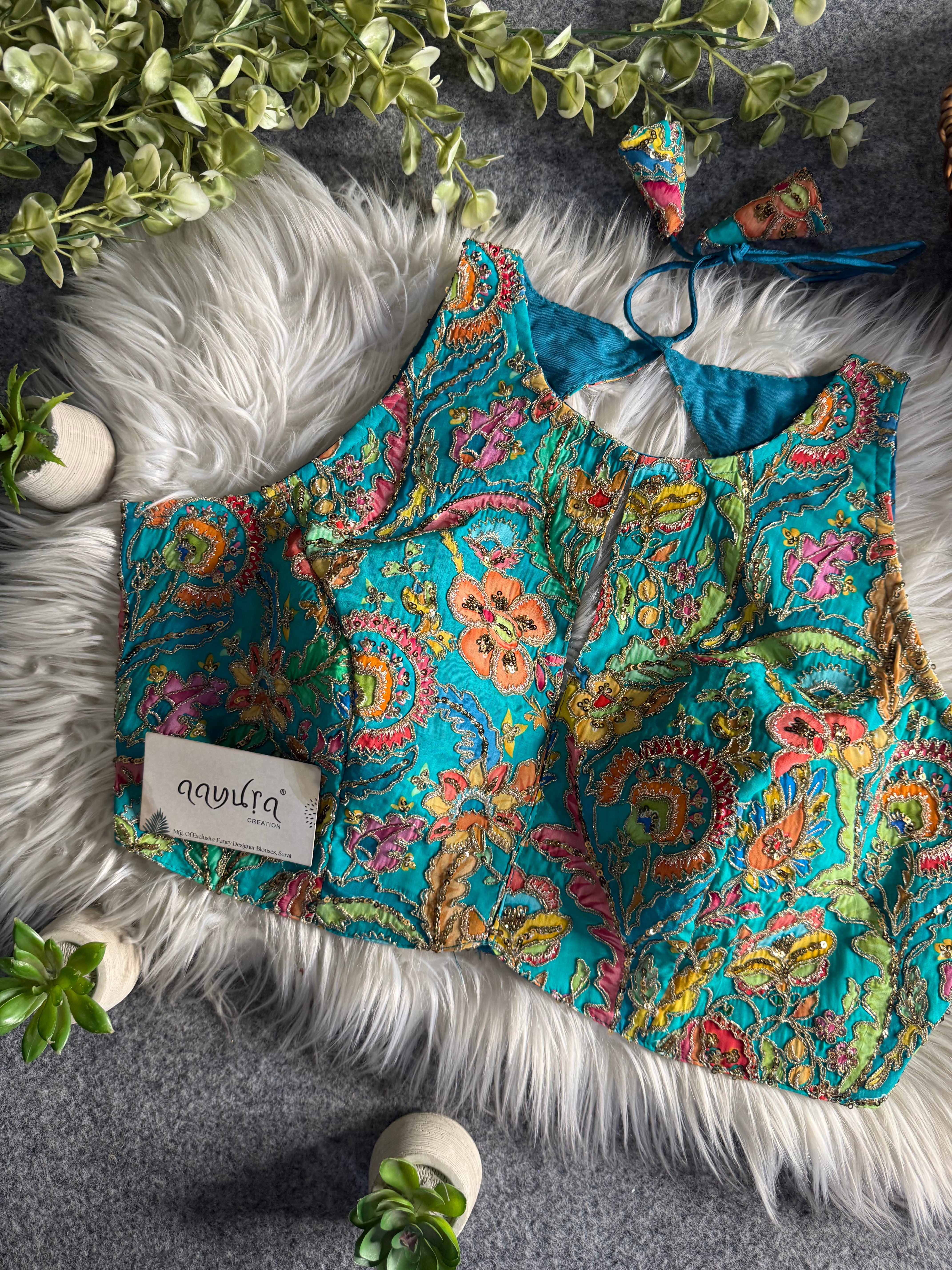 Zuhira Elegant Crape Blouse