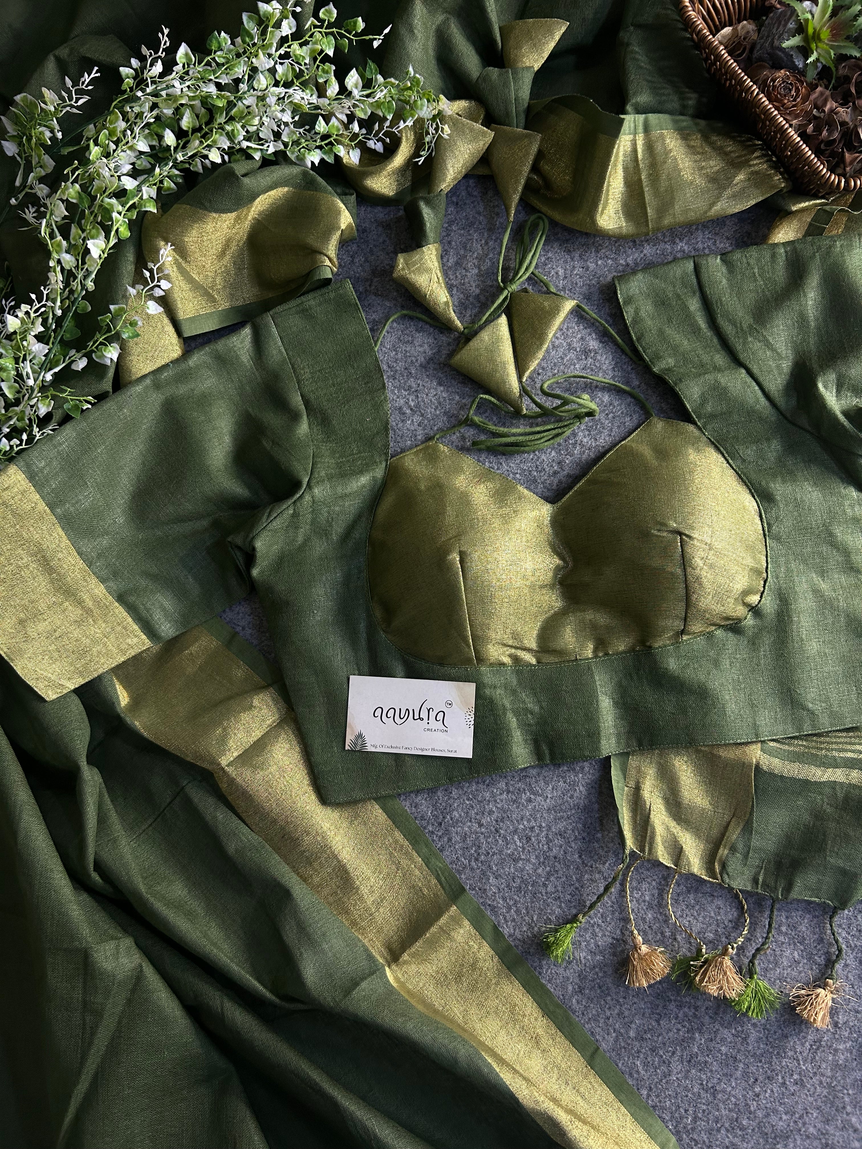 Handwoven Linen Grace Saree