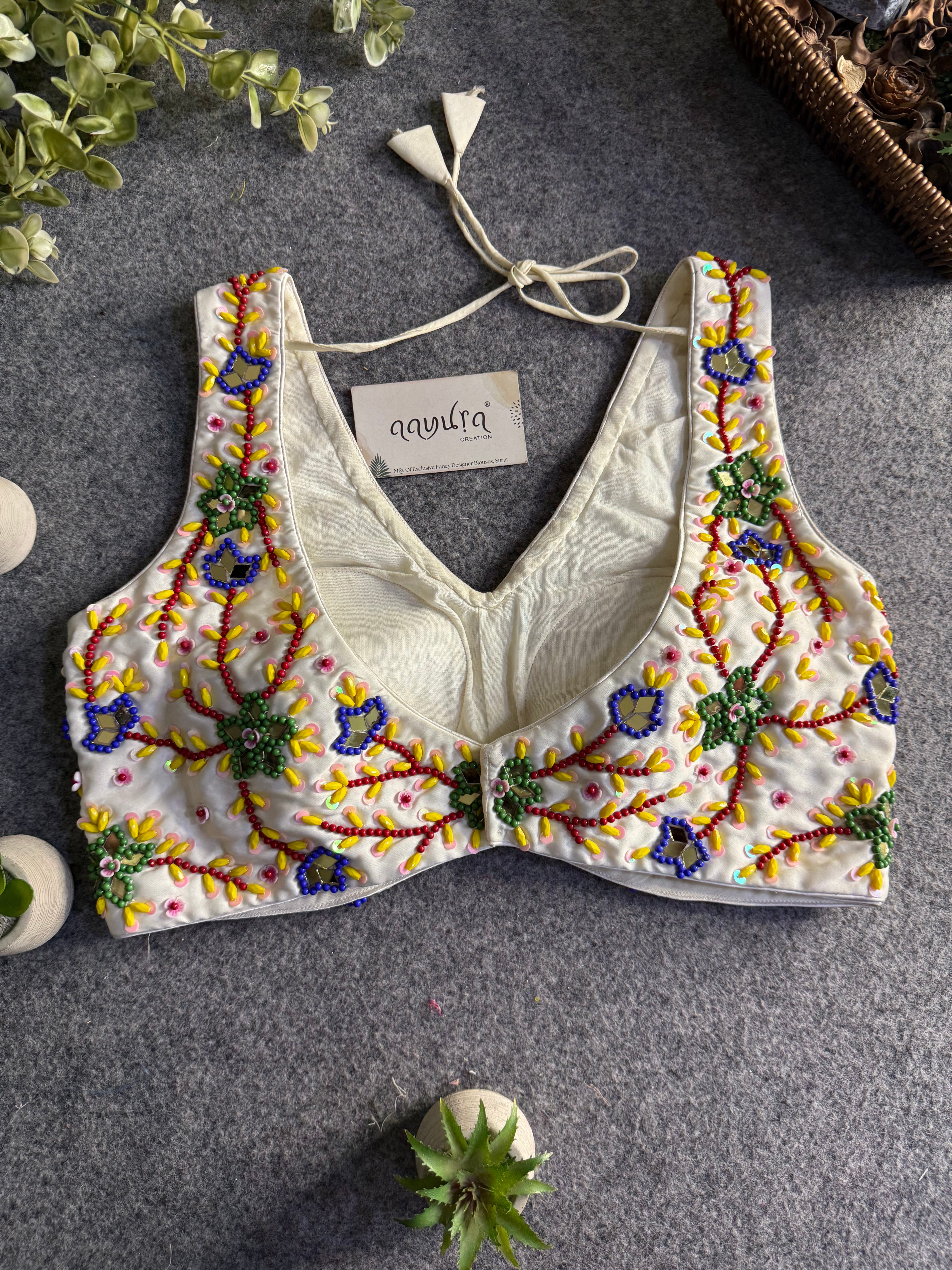 Classic Silk Handcrafted Blouse