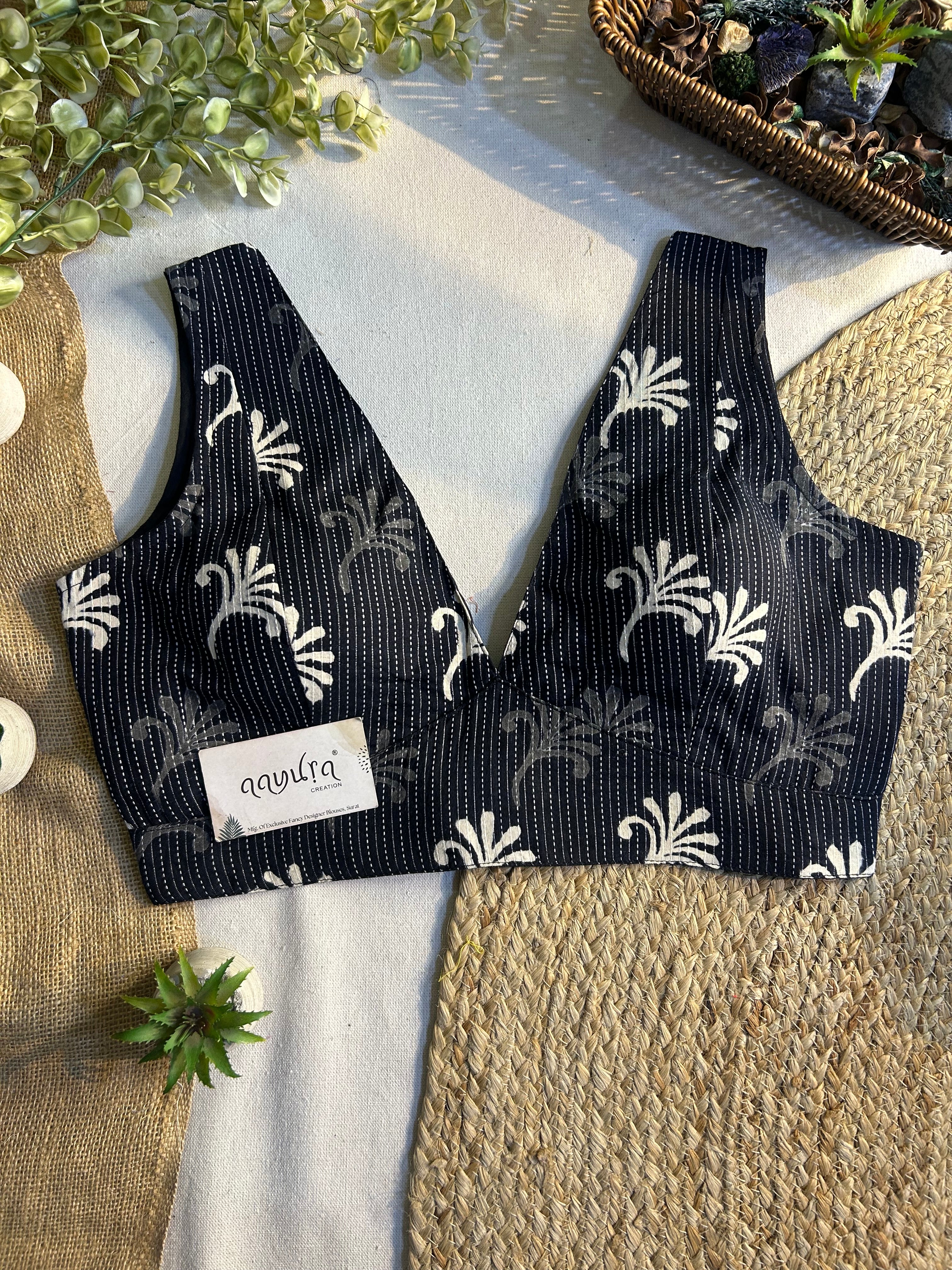 Ajrakh V Neck
