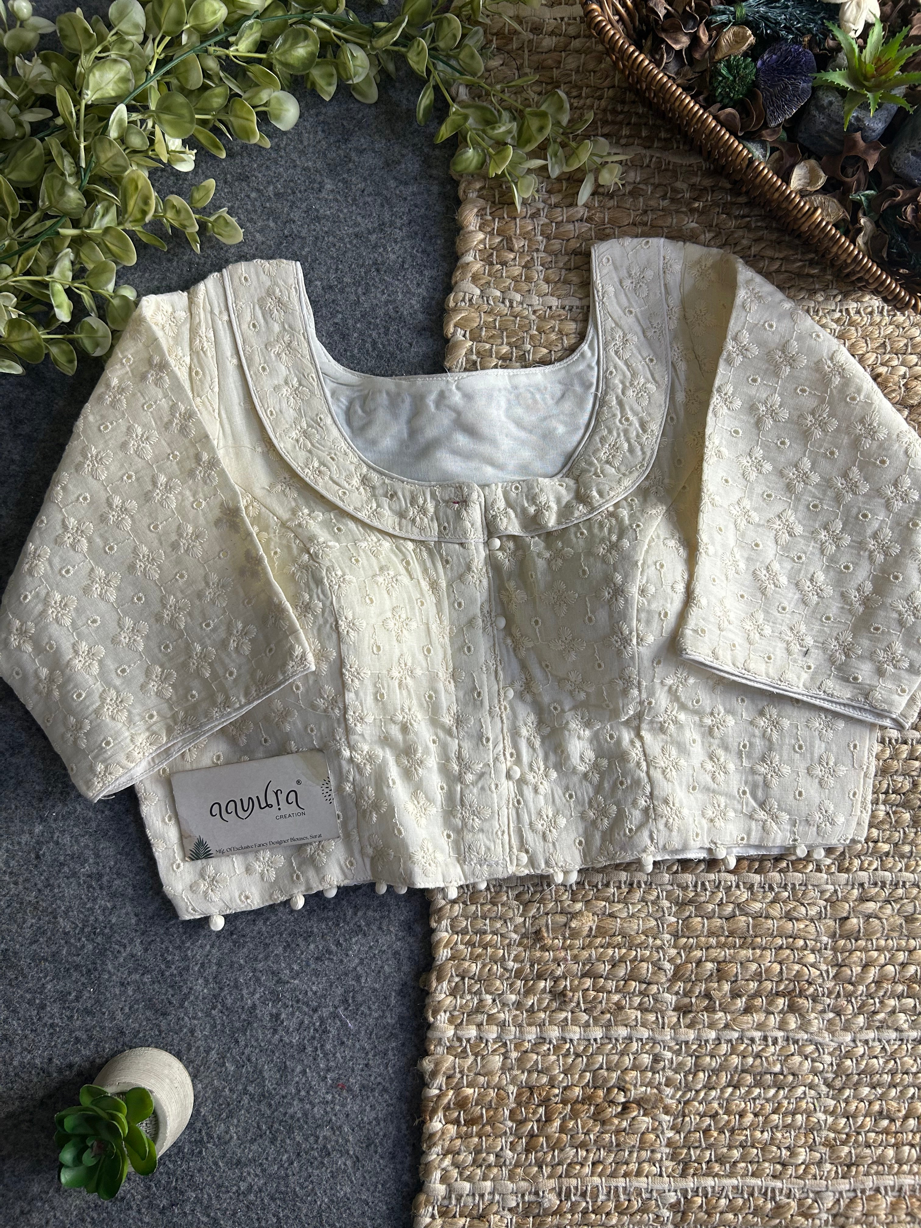 Designer Hakoba Cotton Everyday Blouse