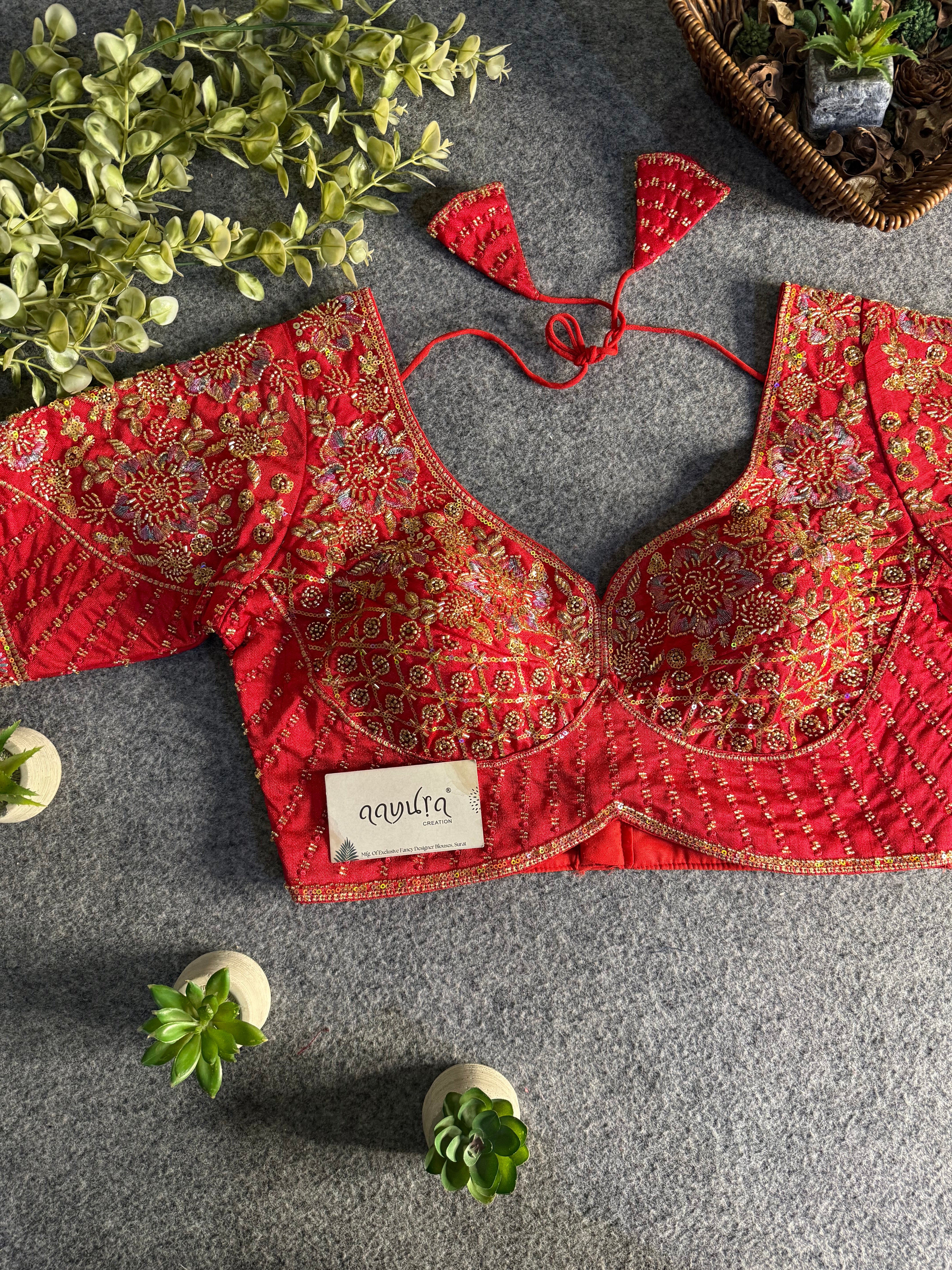 Glamour Italian Silk Beads & Sequence Blouse