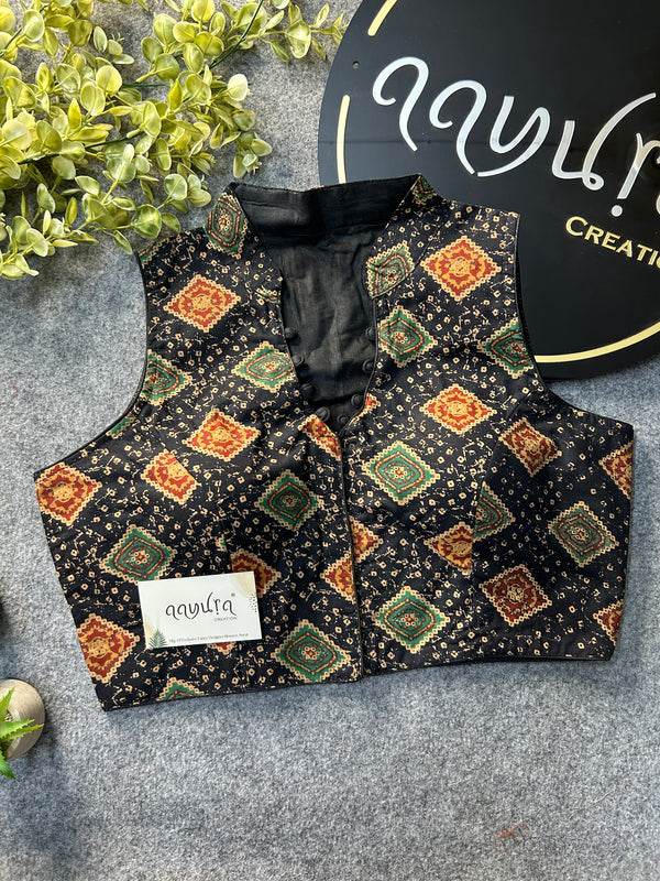 Highneck Cotton Blouse