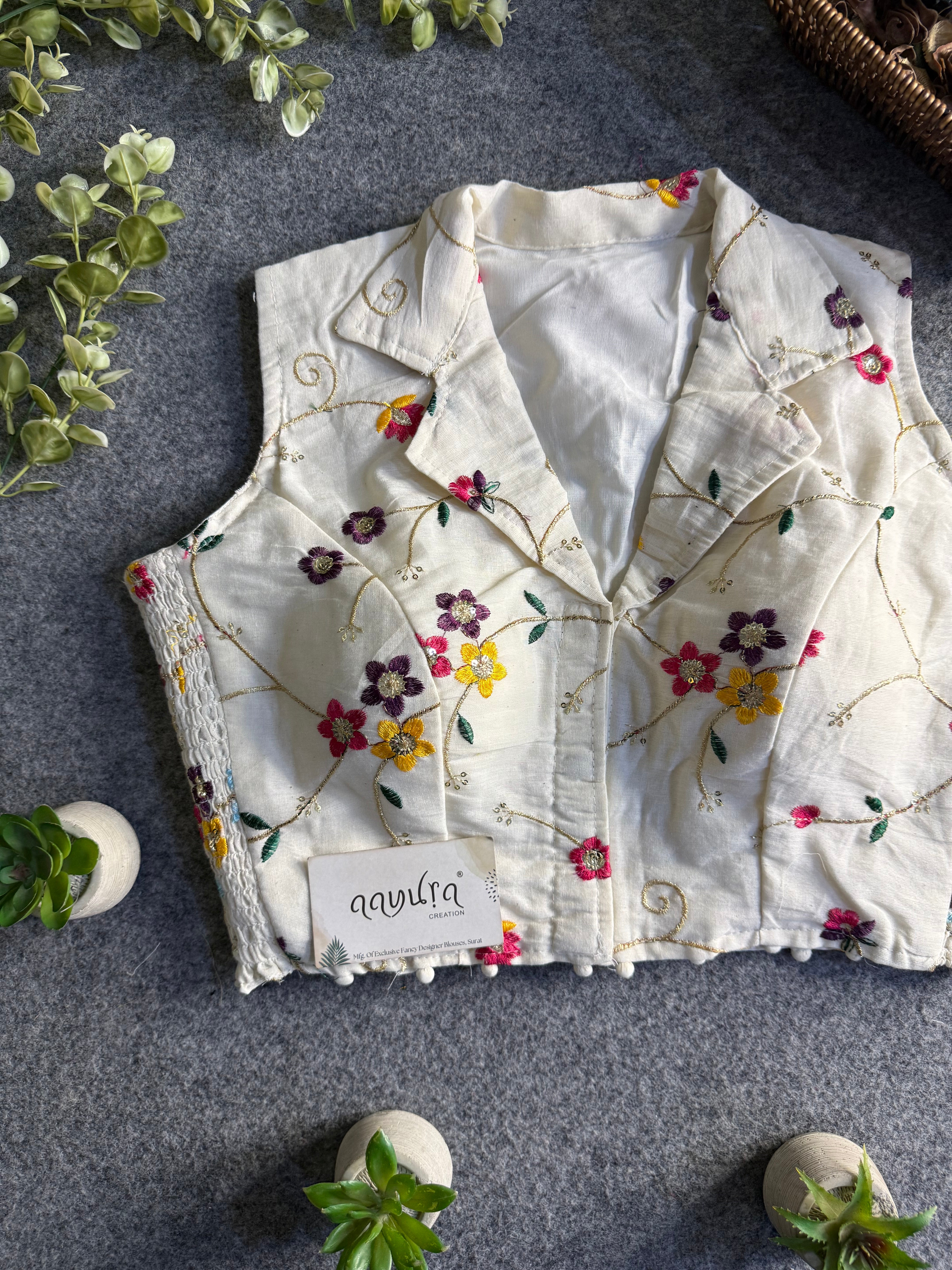 FlexiFit Cotton Designer Blouse