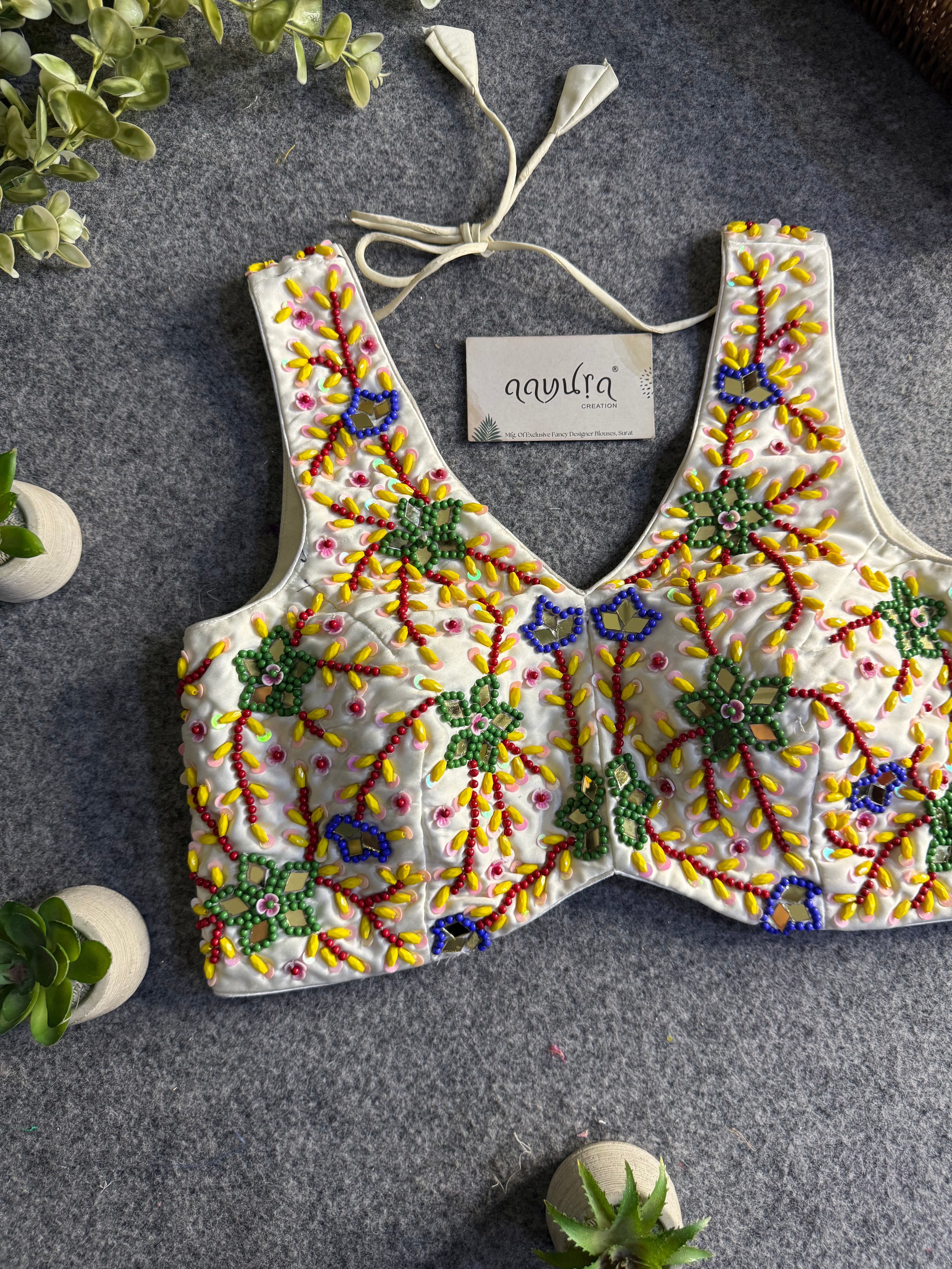 Classic Silk Handcrafted Blouse