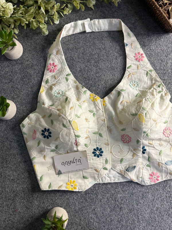 Cotton Halter Neck Blouse